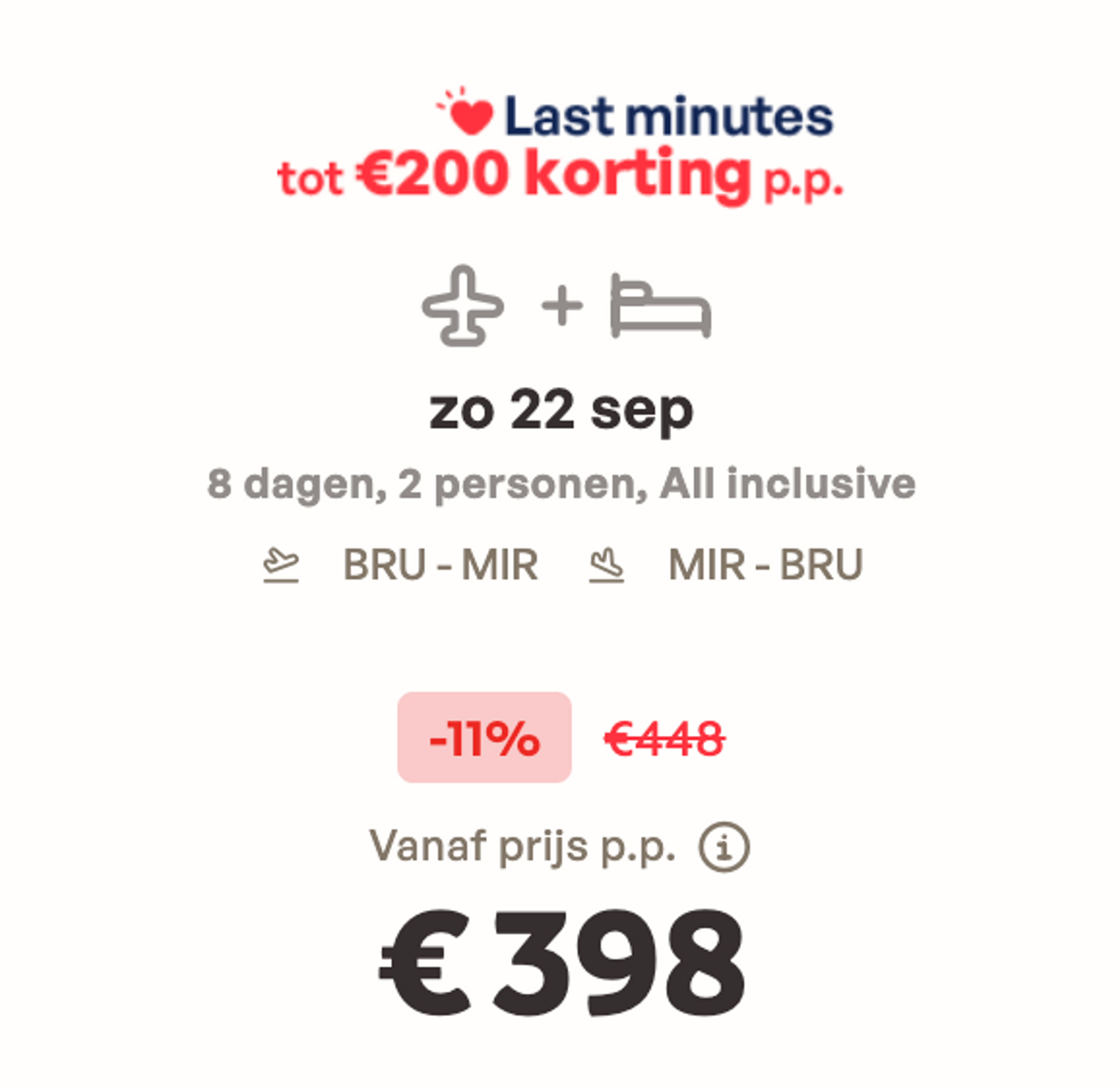 Boekingsvoorbeeld