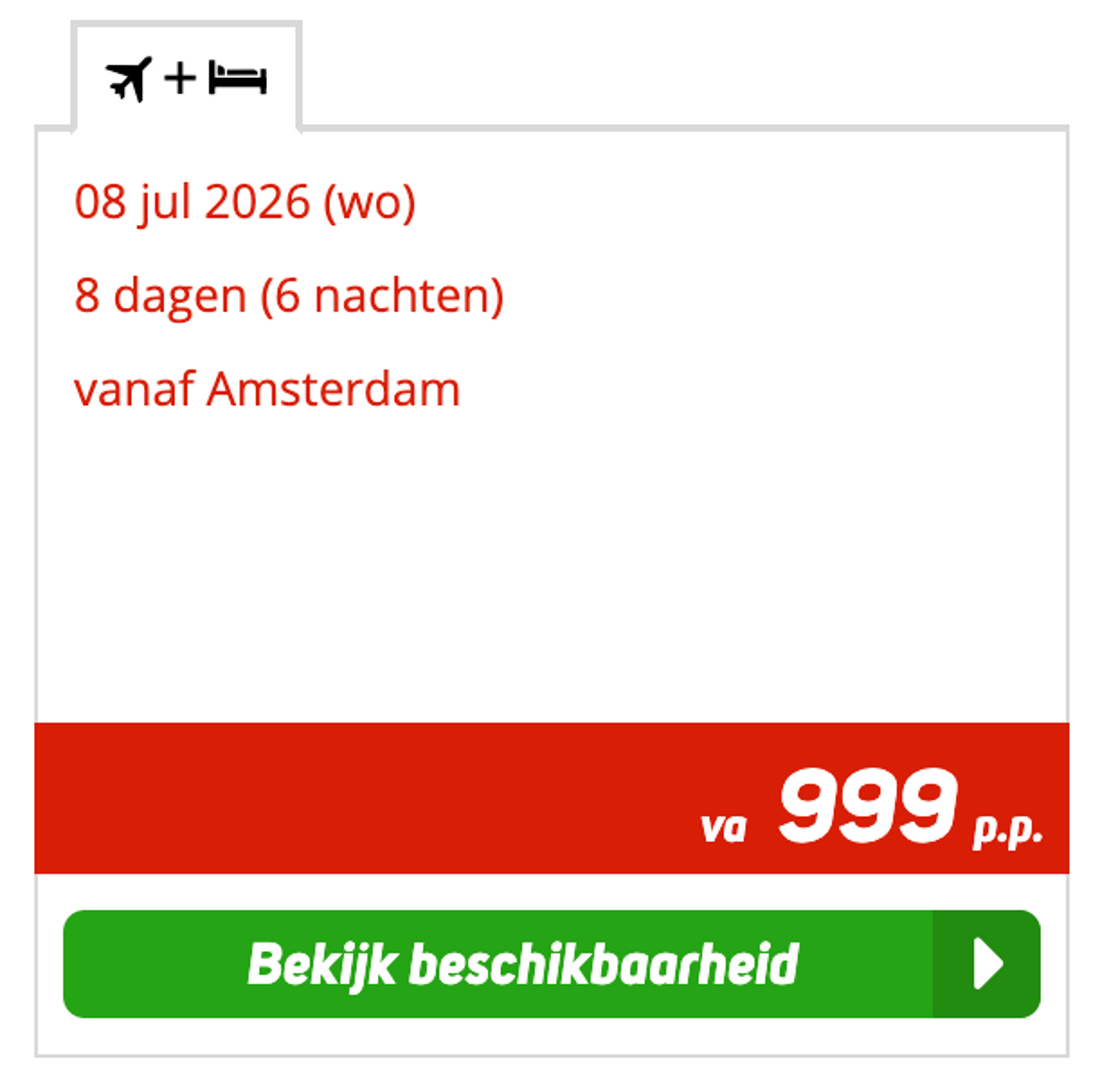 Boekingsvoorbeeld