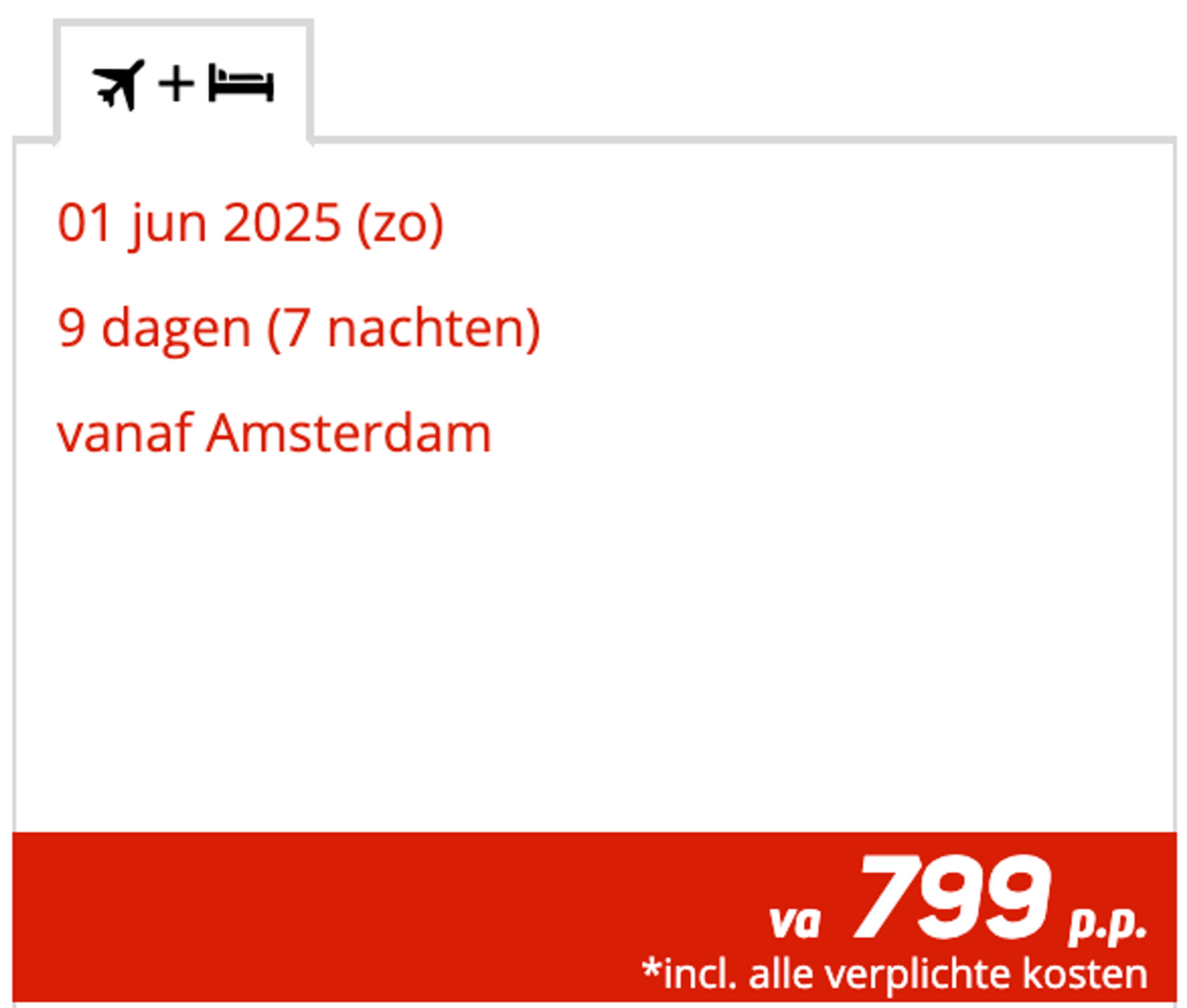 Boekingsvoorbeeld