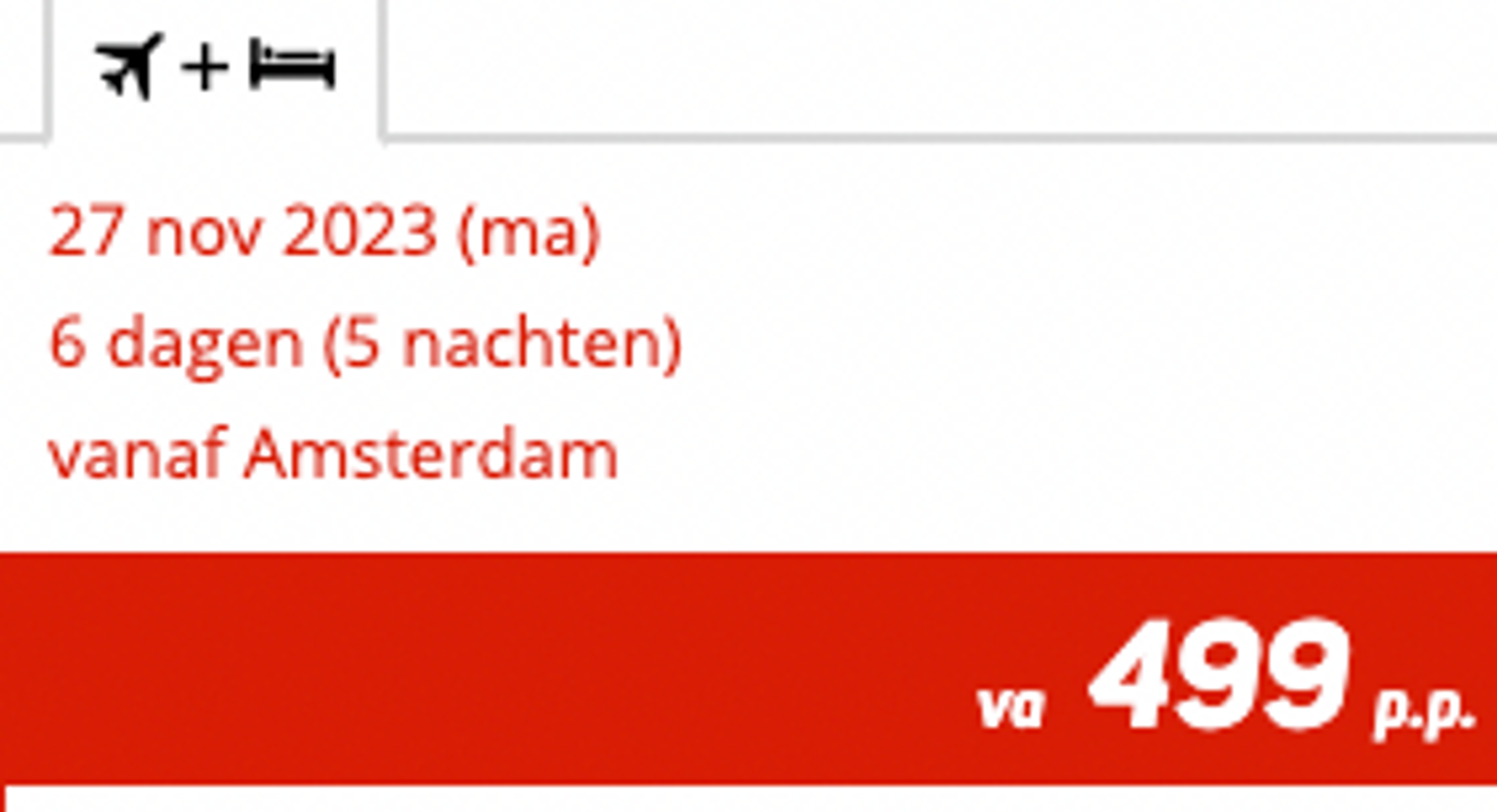 Boekingsvoorbeeld