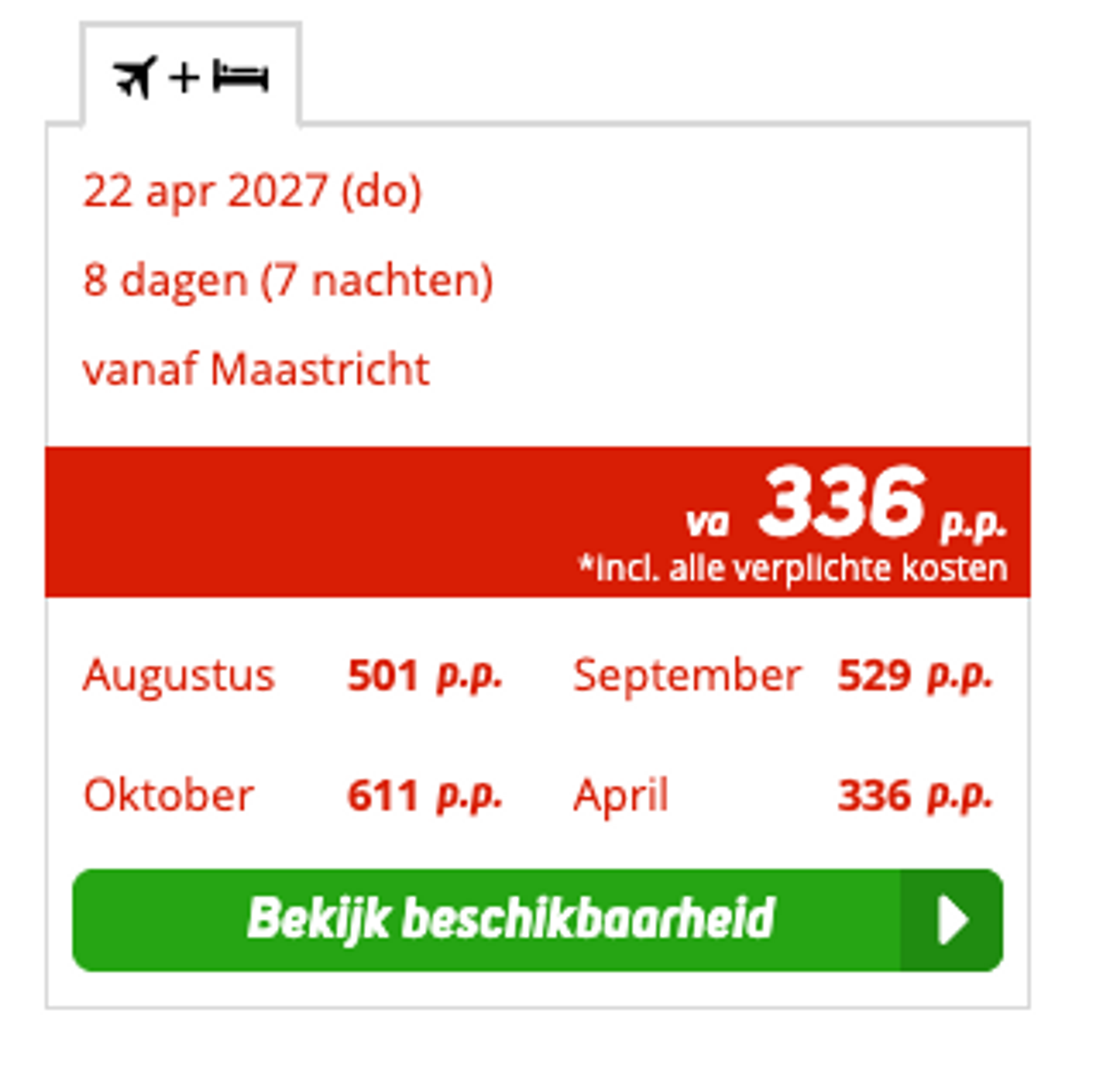 Boekingsvoorbeeld