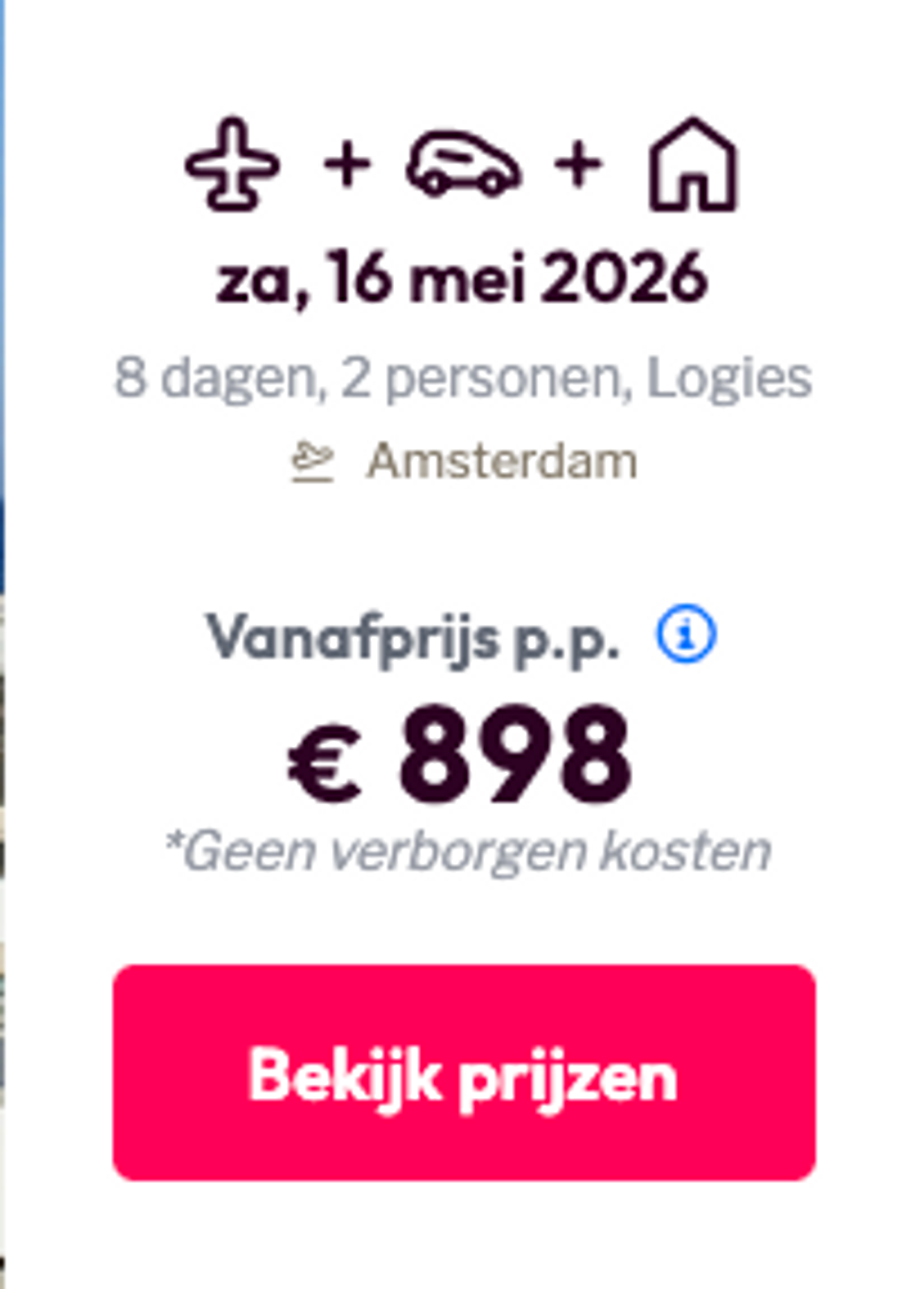 Boekingsvoorbeeld