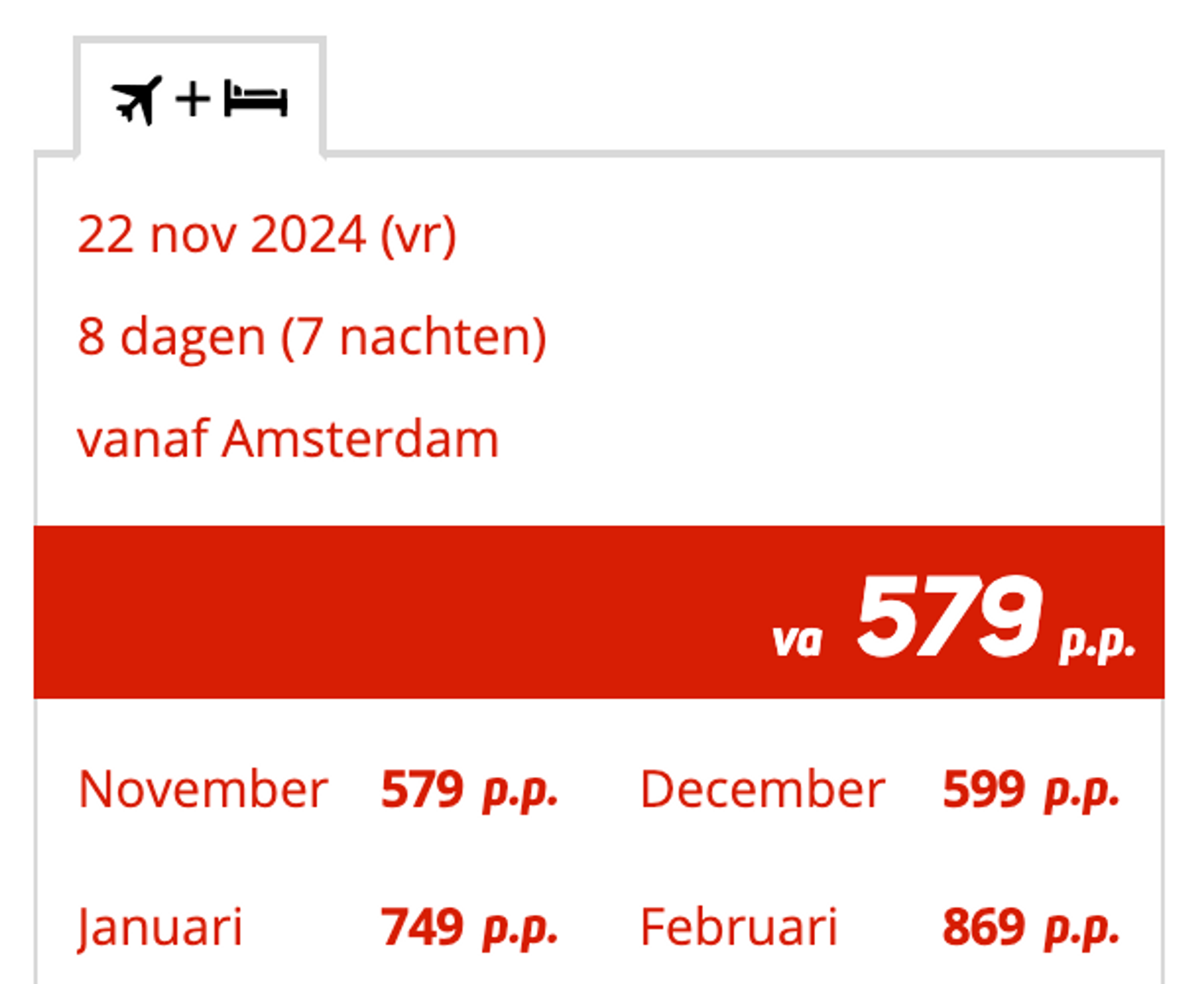 Boekingsvoorbeeld