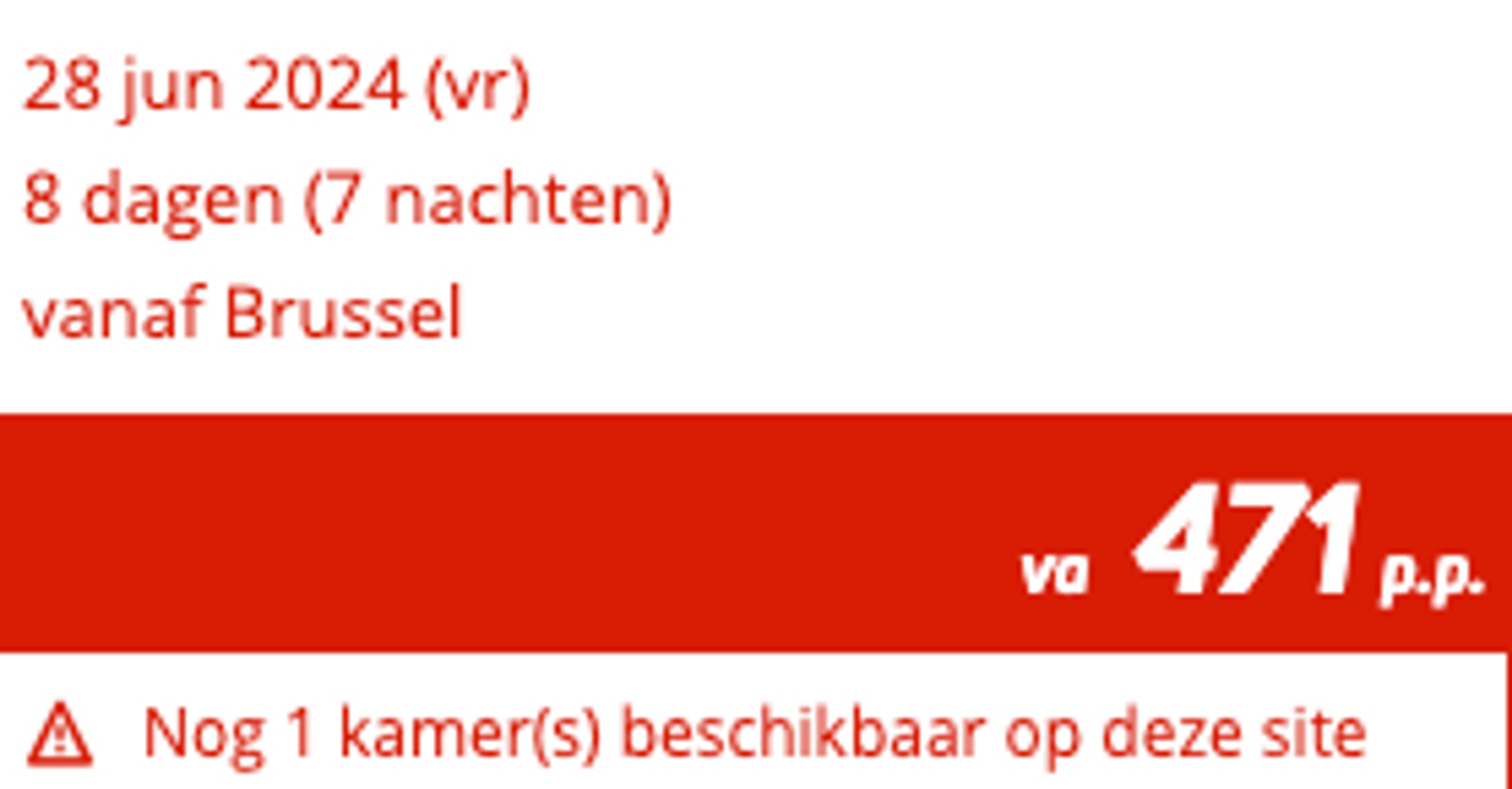 Boekingsvoorbeeld
