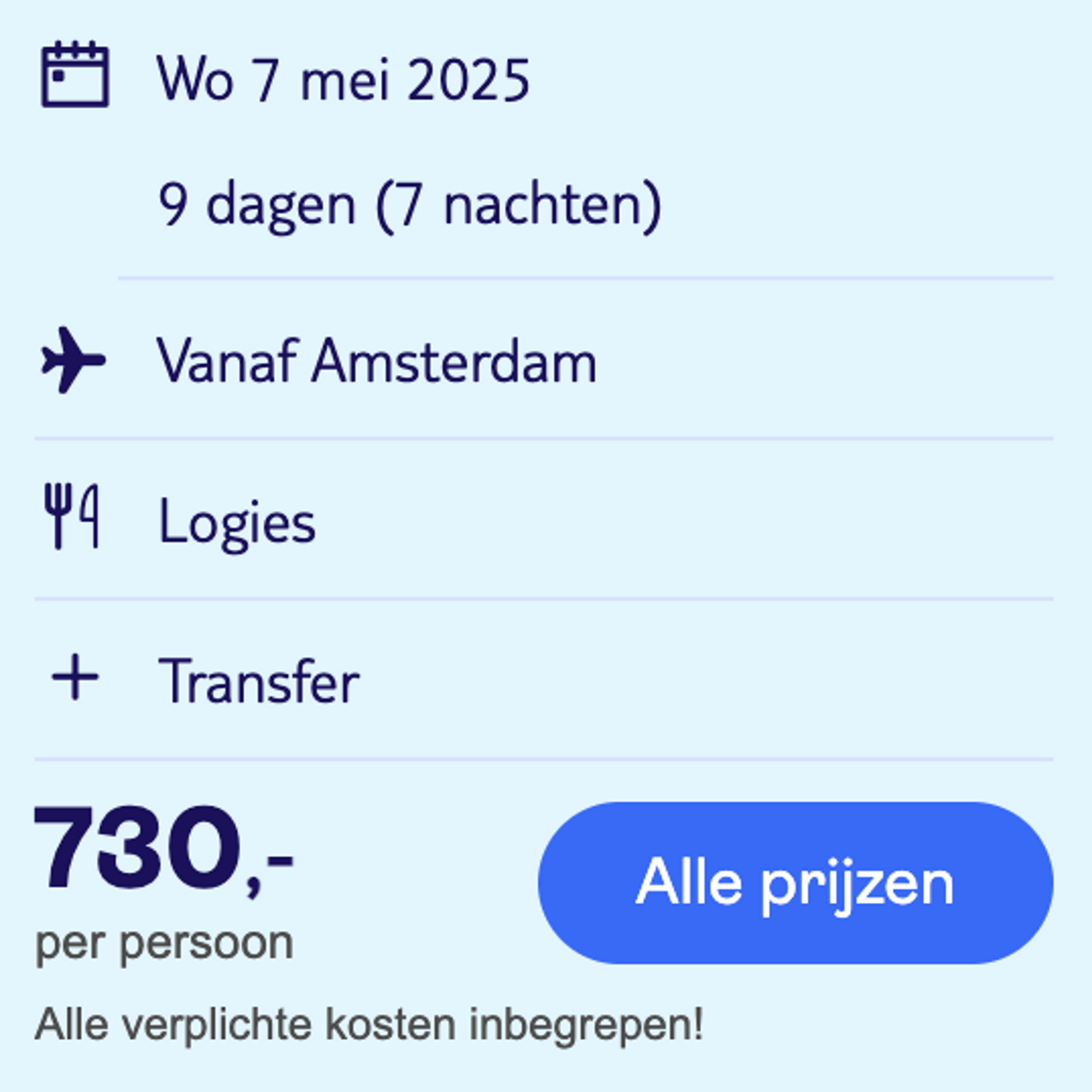 Boekingsvoorbeeld