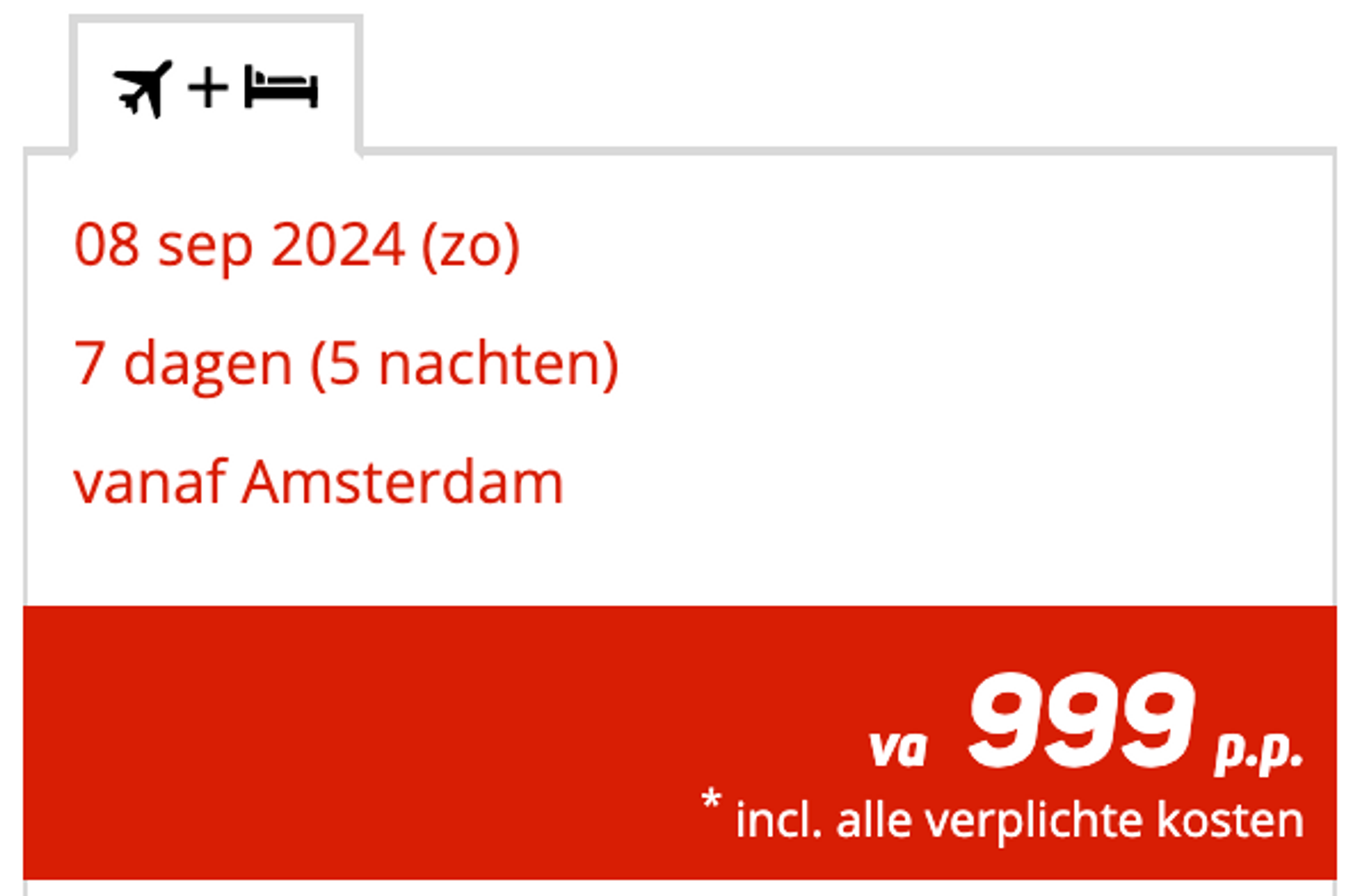 Boekingsvoorbeeld