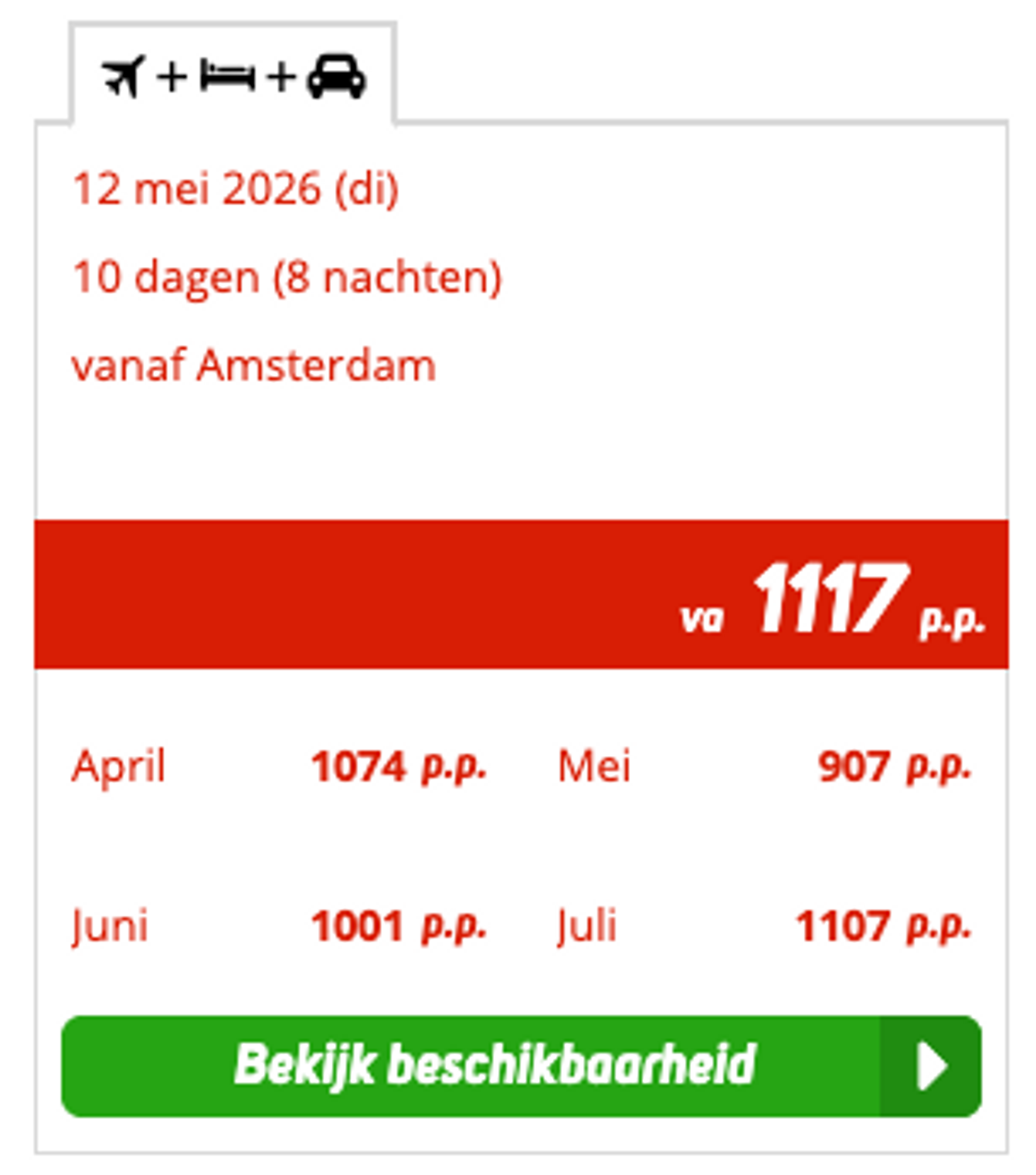 Boekingsvoorbeeld