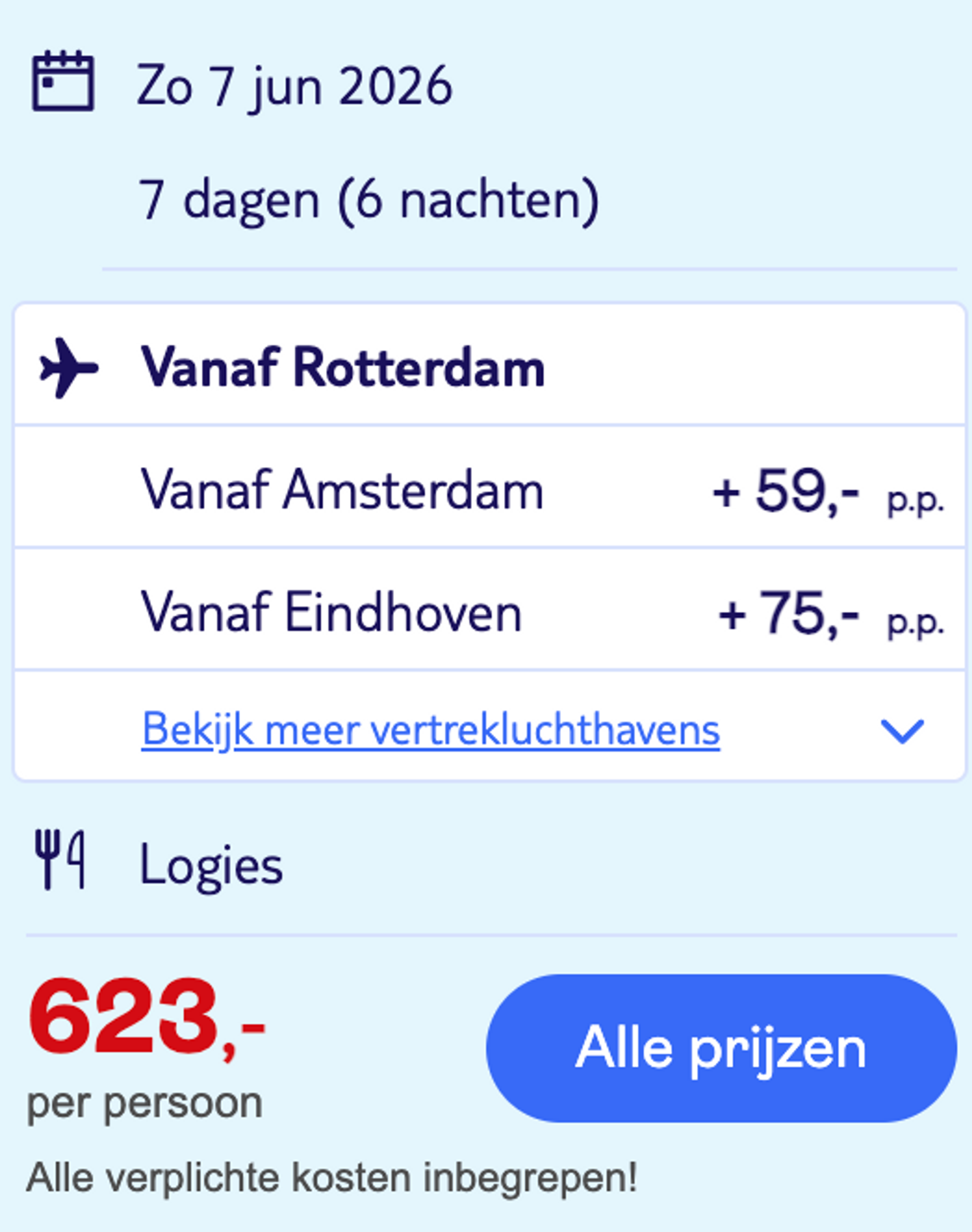 Boekingsvoorbeeld