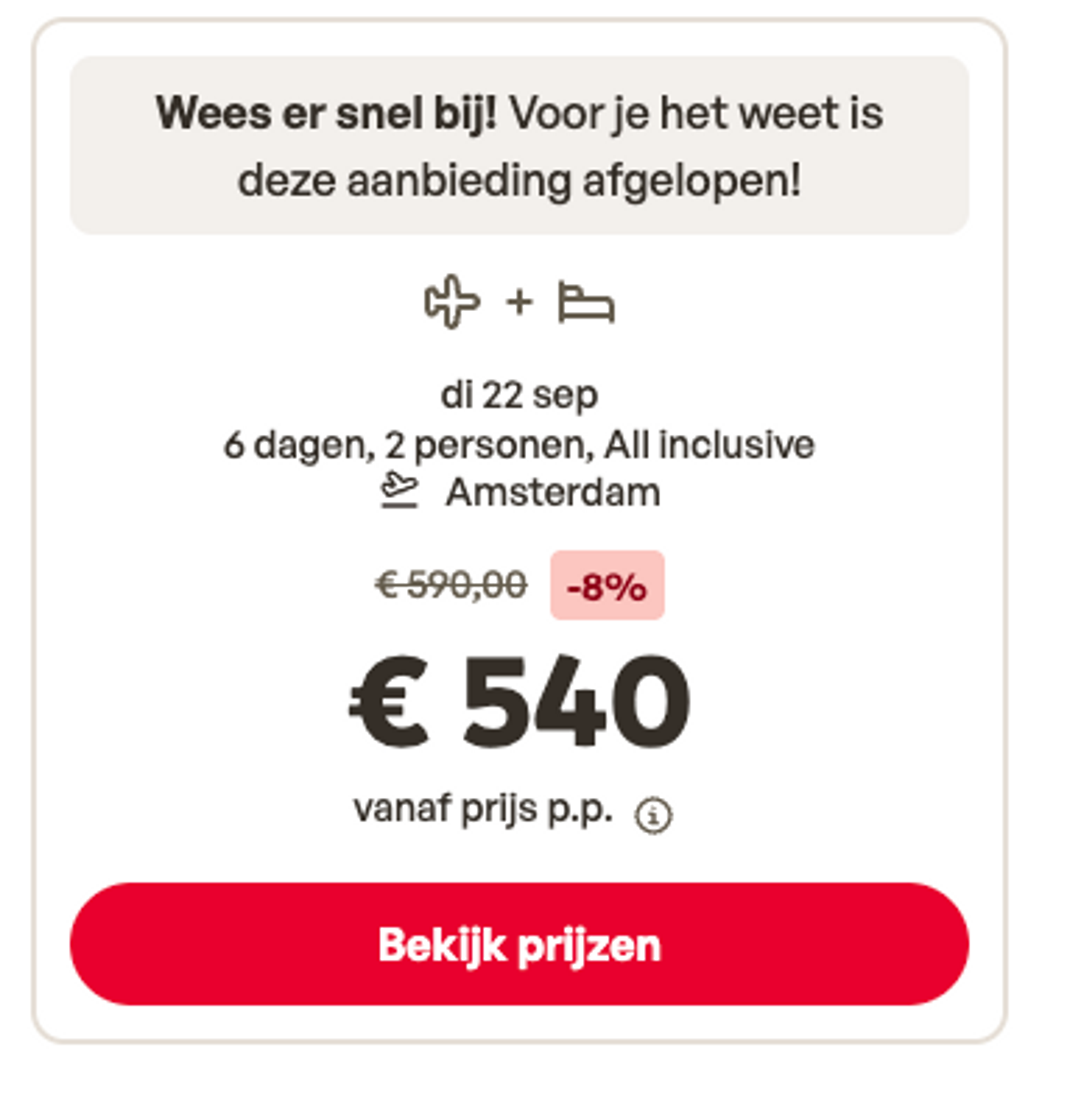 Boekingsvoorbeeld