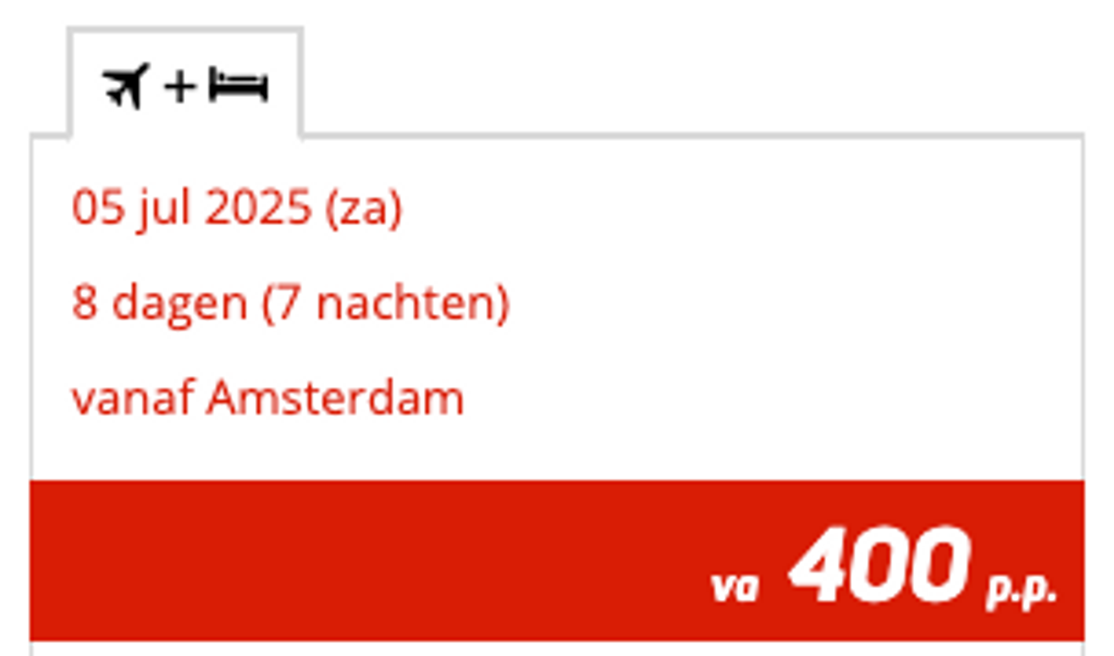 Boekingsvoorbeeld