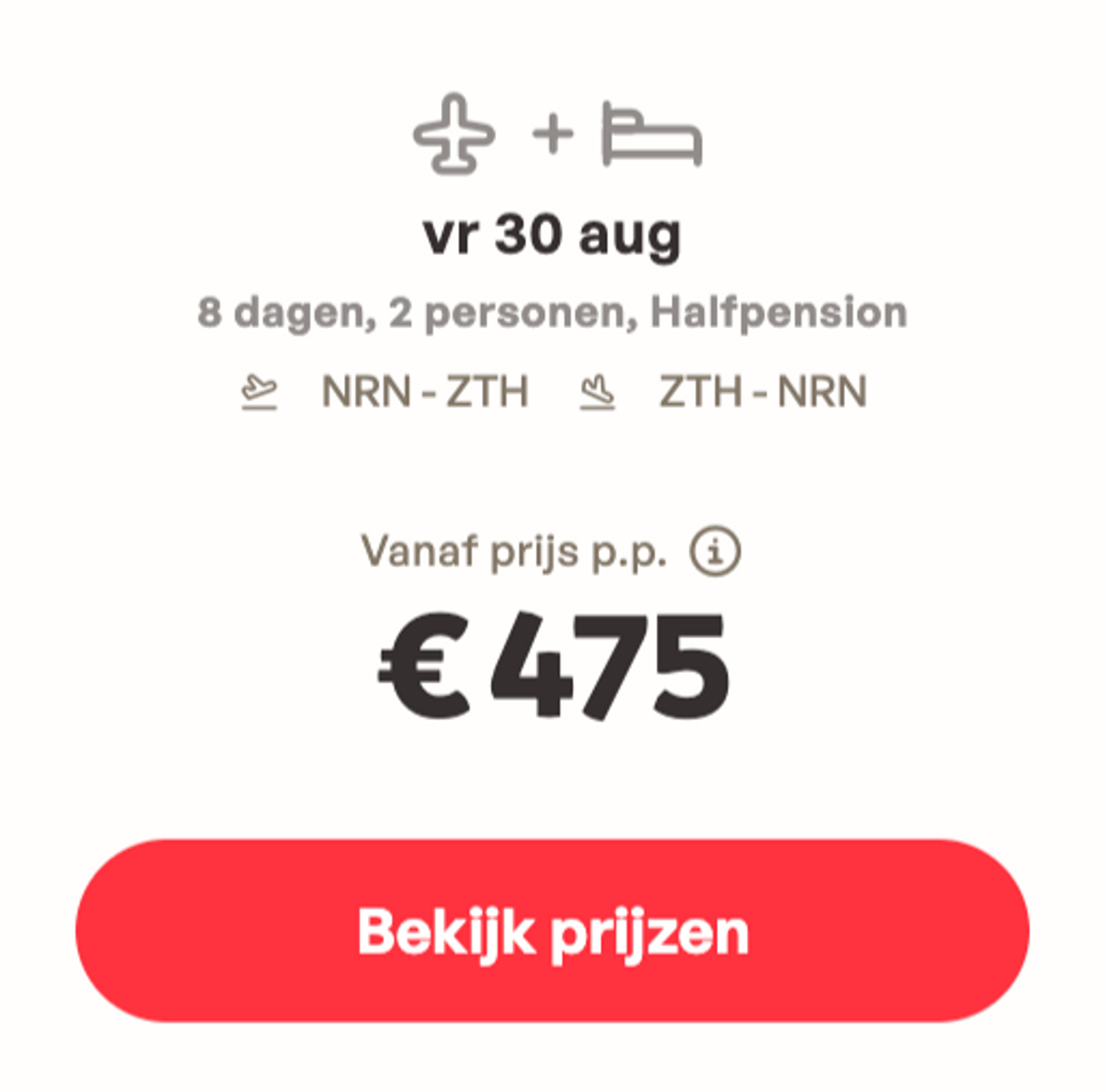 Boekingsvoorbeeld