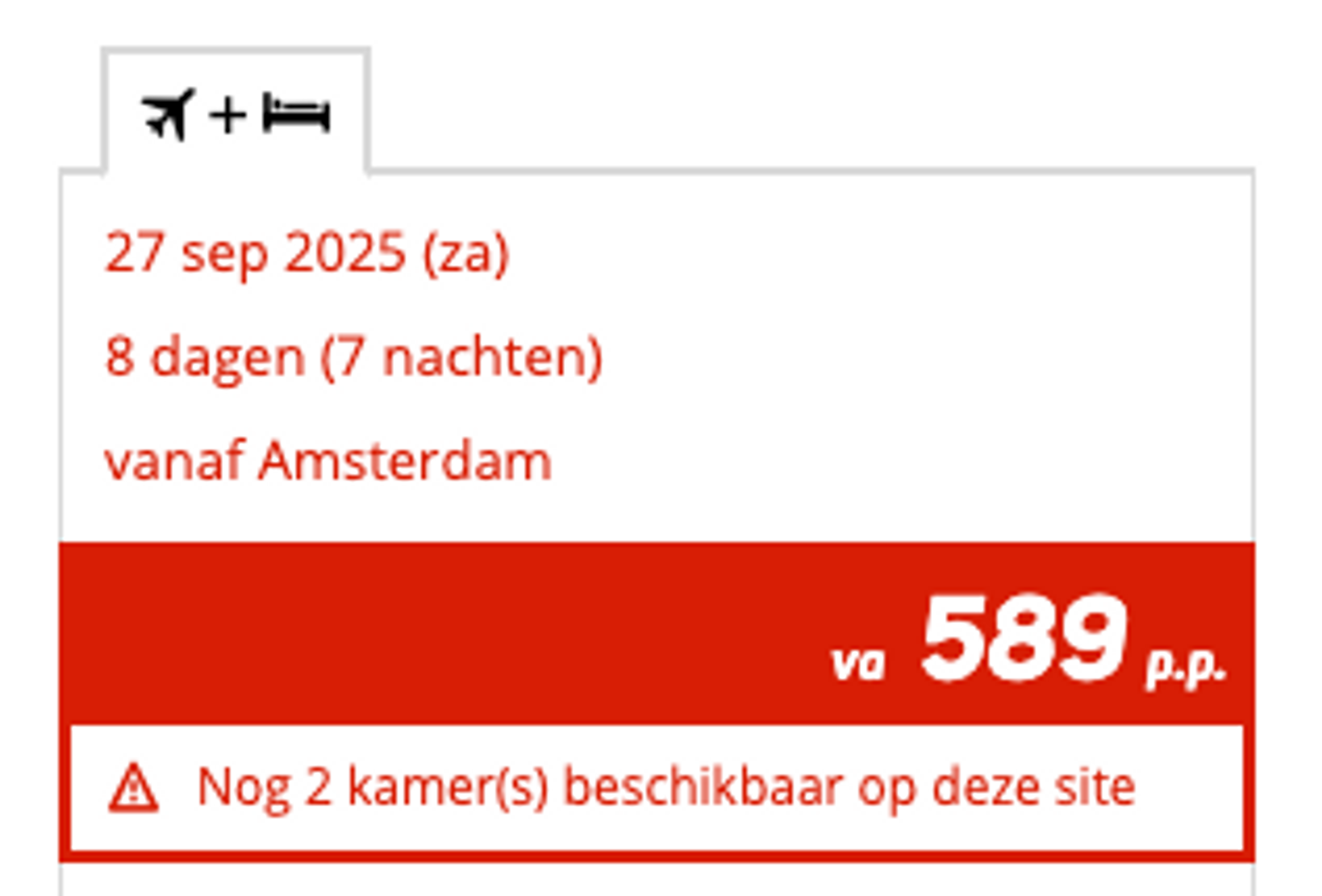Boekingsvoorbeeld