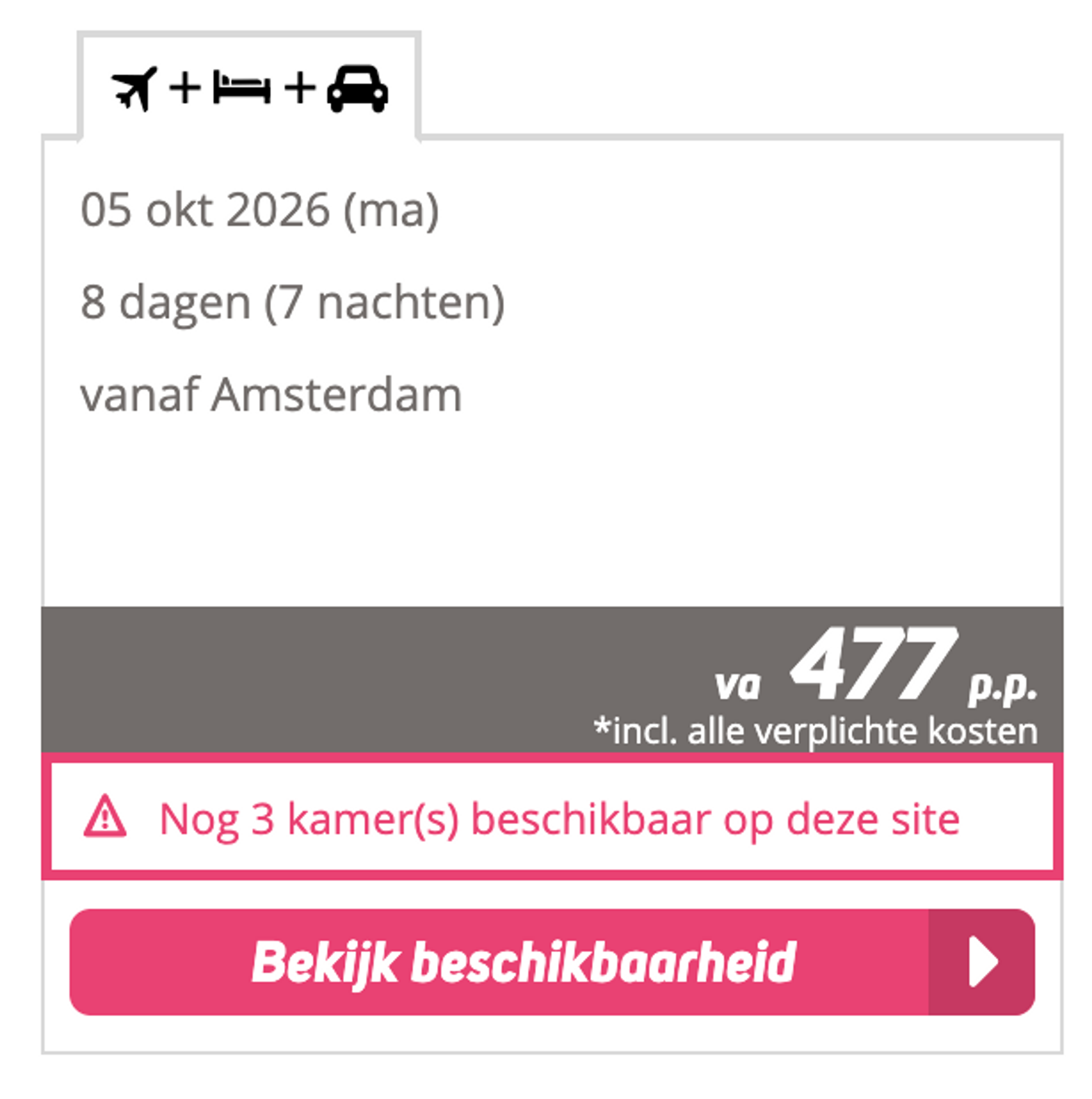 Boekingsvoorbeeld
