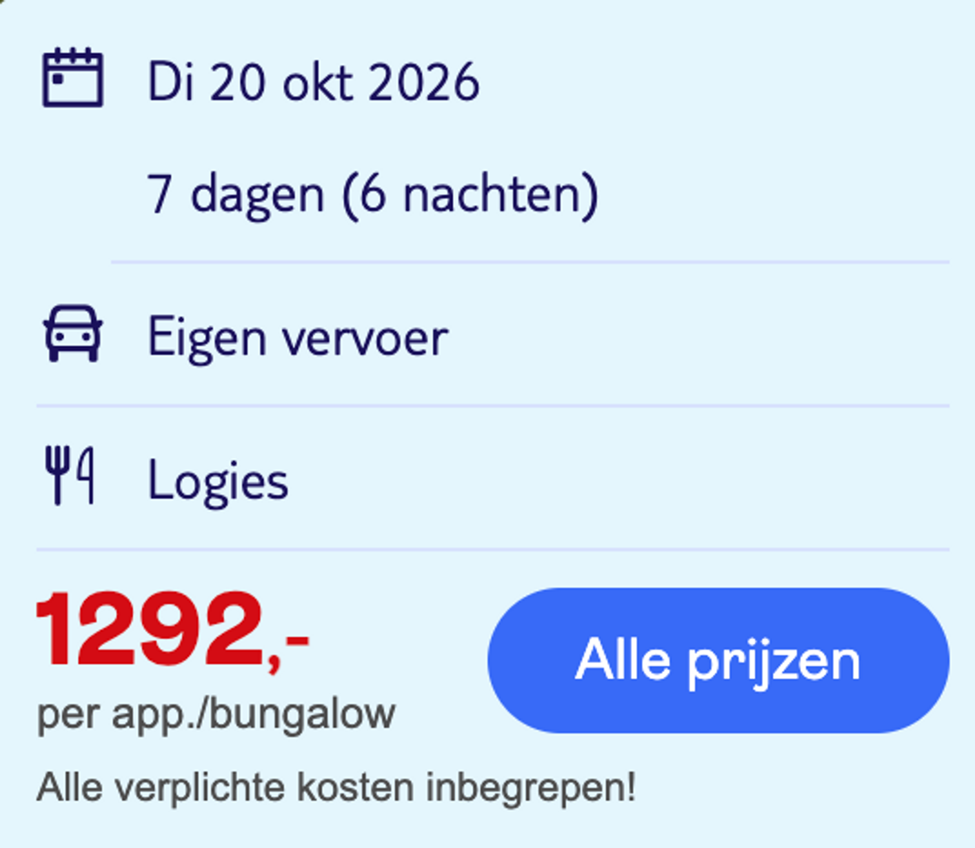 Boekingsvoorbeeld