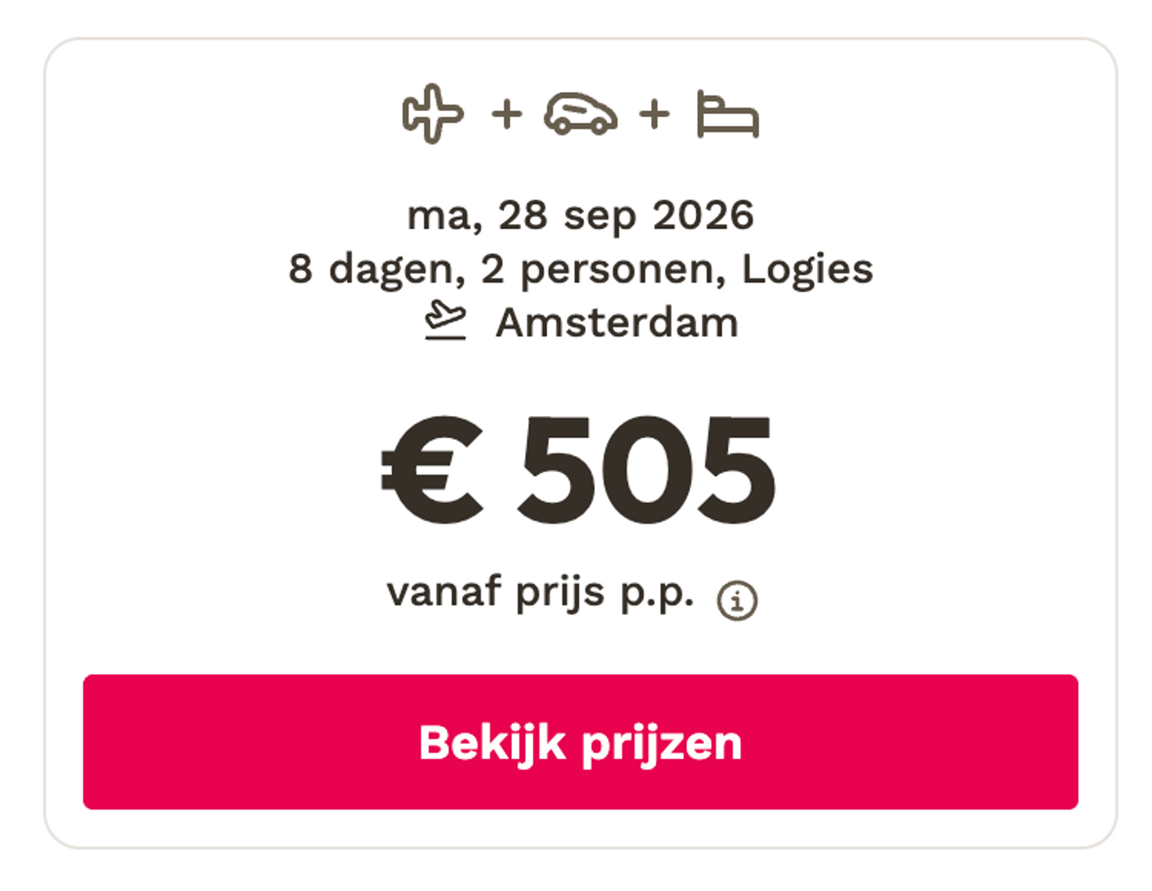 Boekingsvoorbeeld