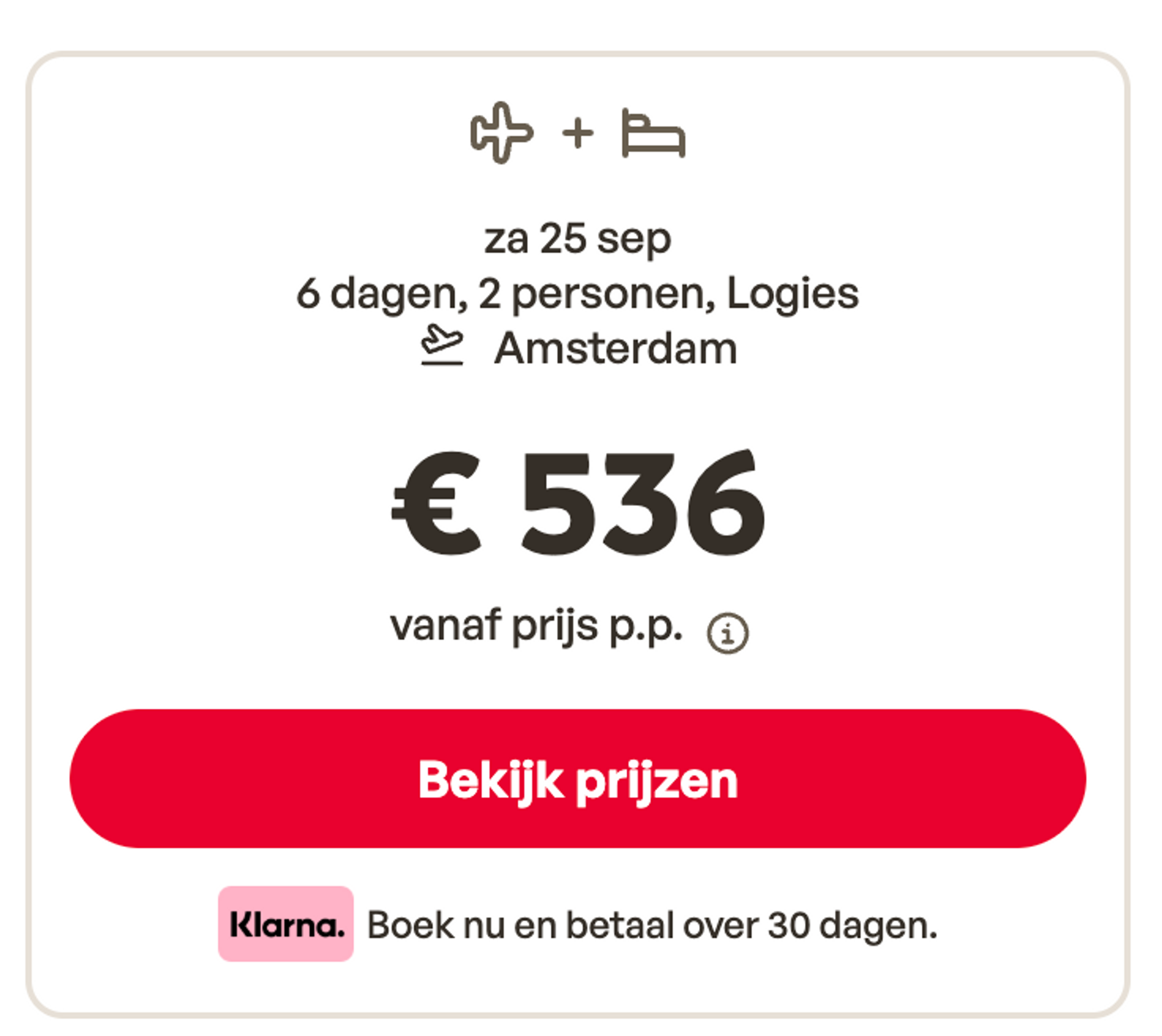 Boekingsvoorbeeld