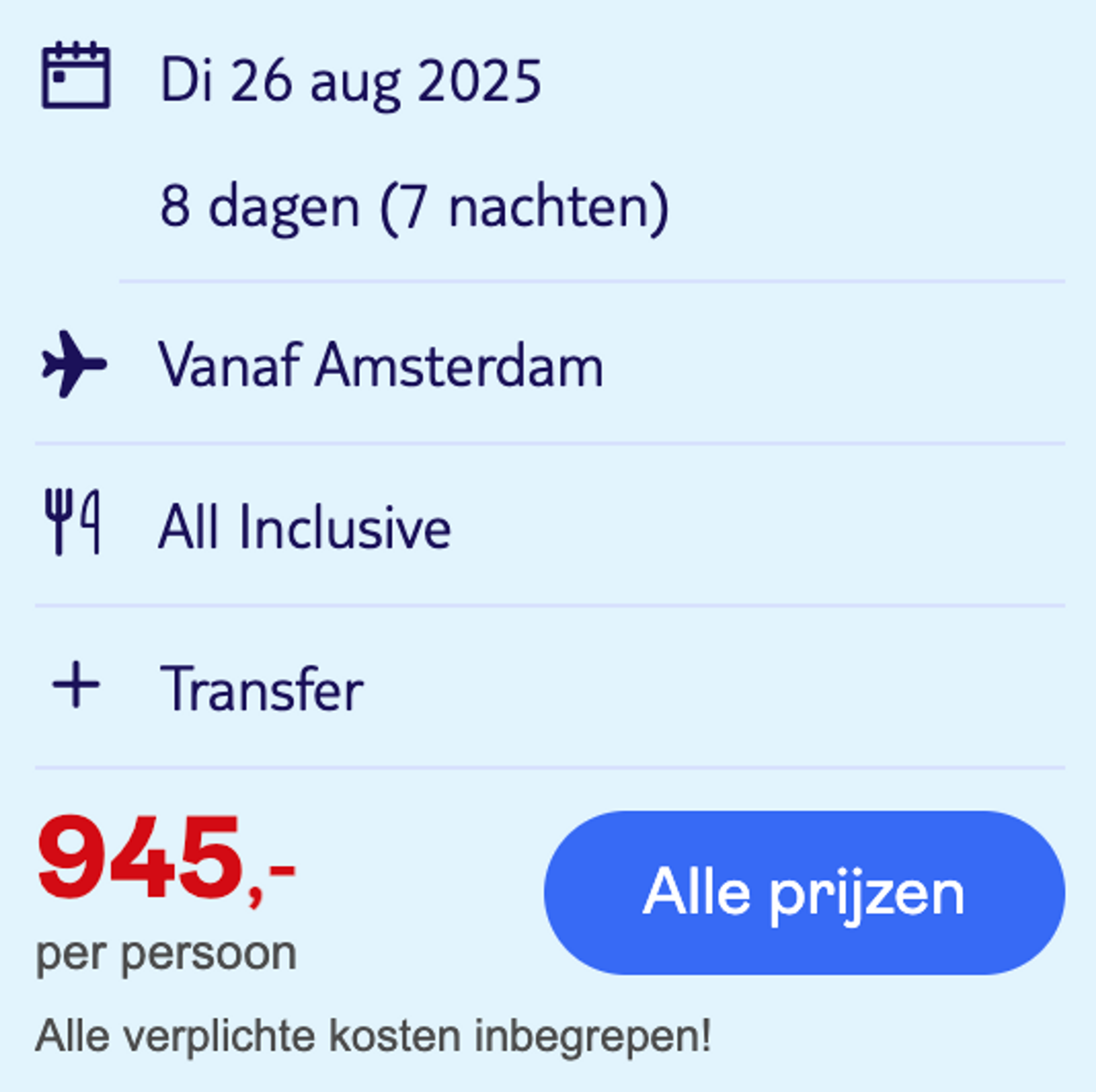 Boekingsvoorbeeld