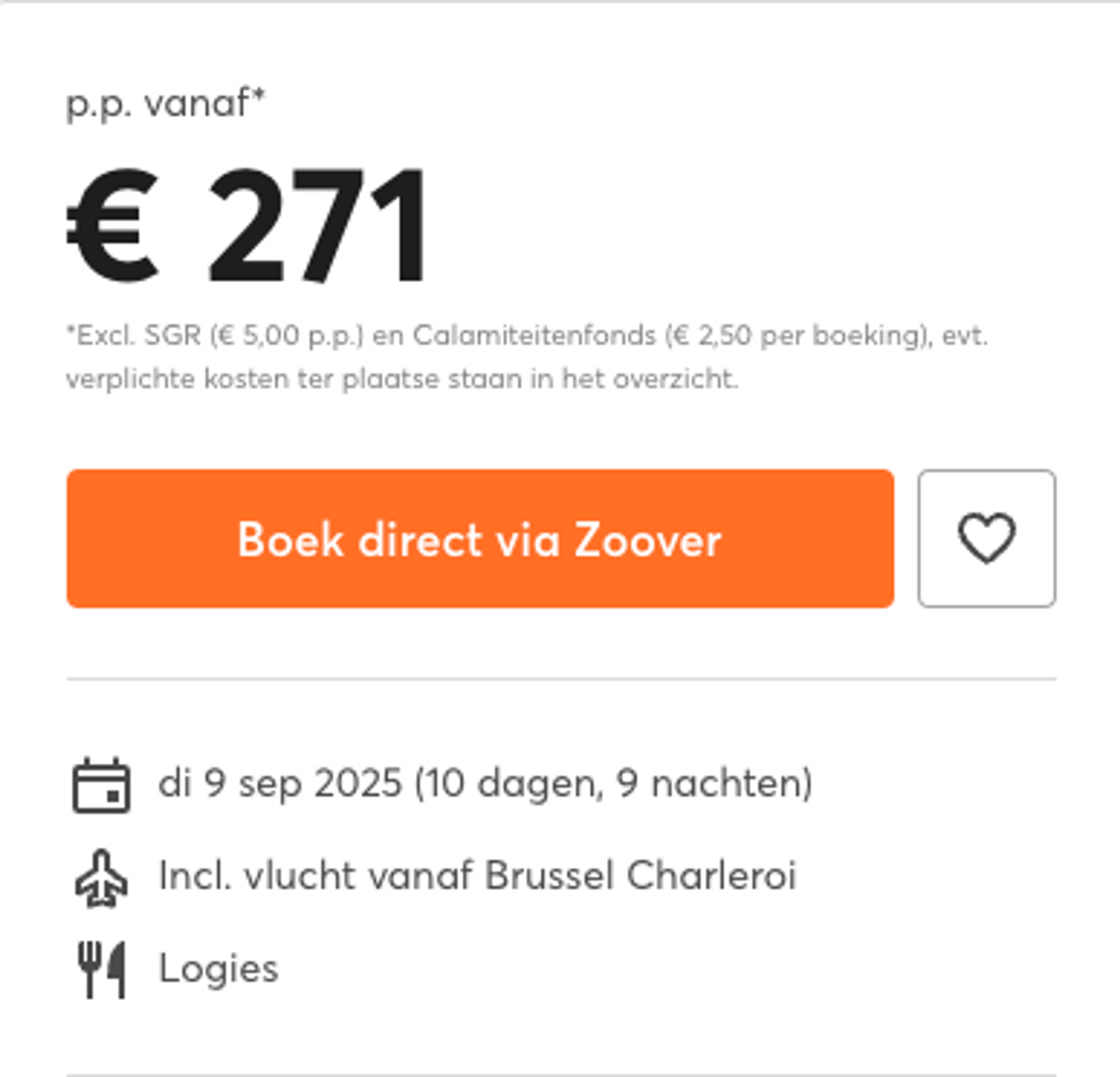 Boekingsvoorbeeld