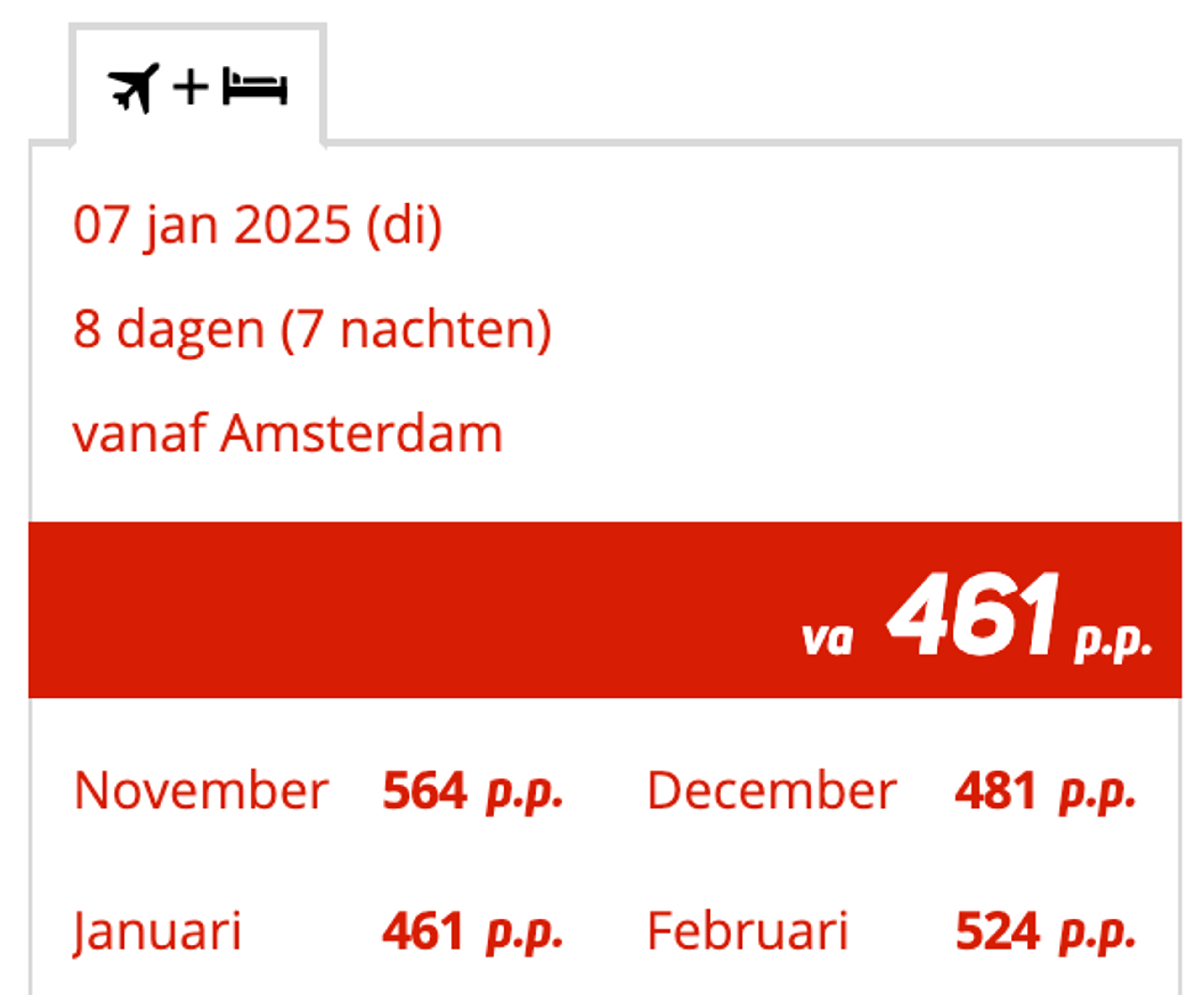 Boekingsvoorbeeld