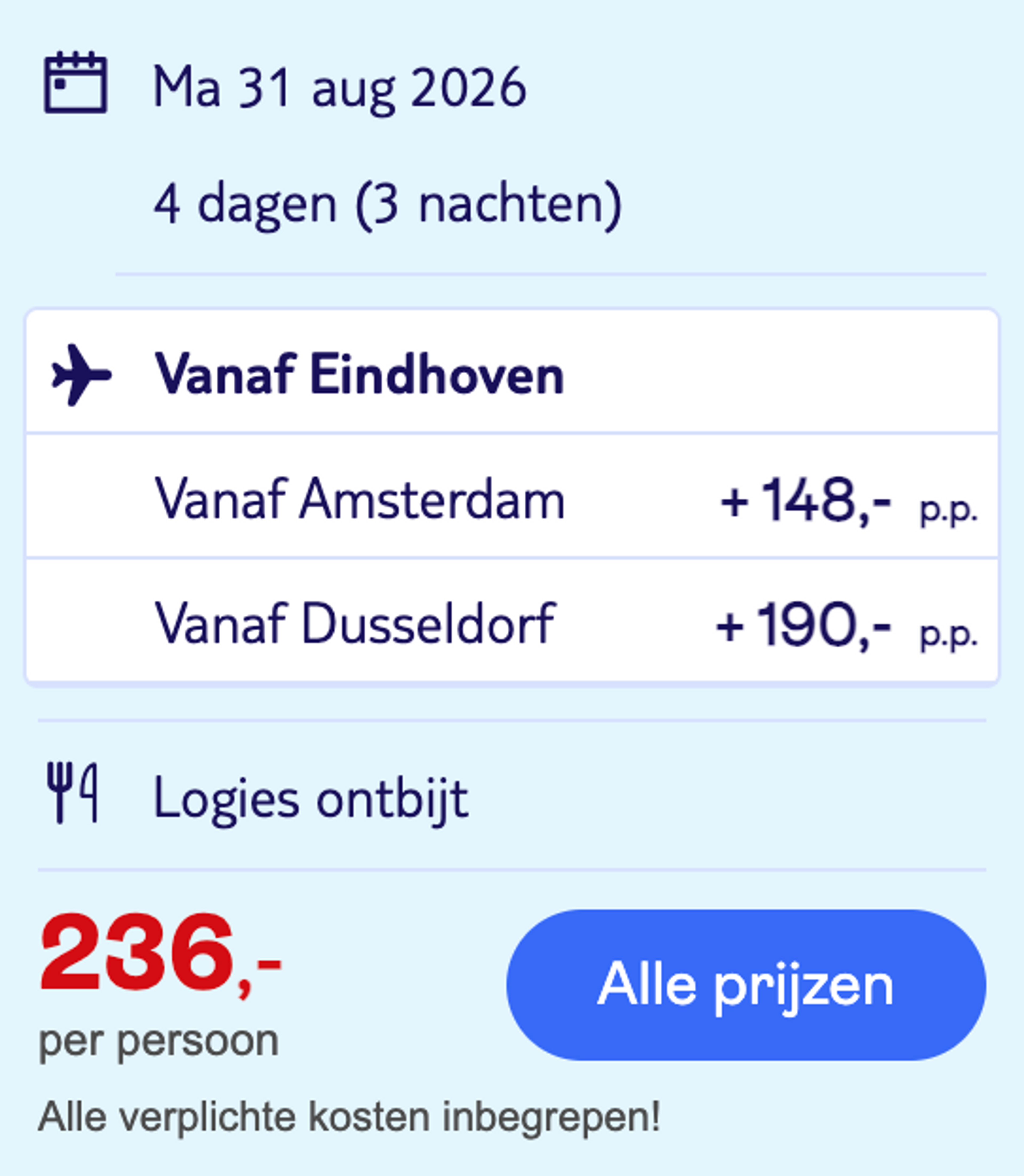 Boekingsvoorbeeld