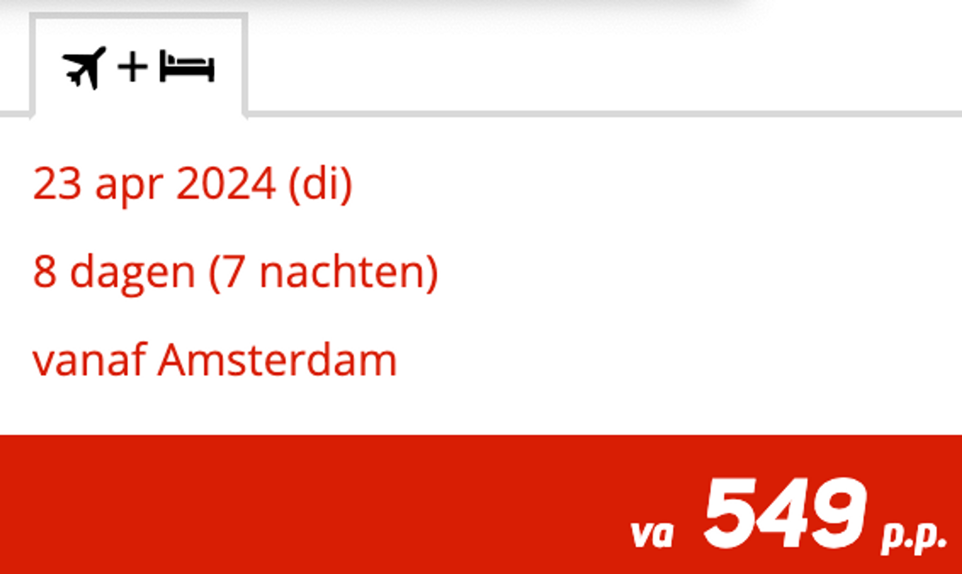 Boekingsvoorbeeld