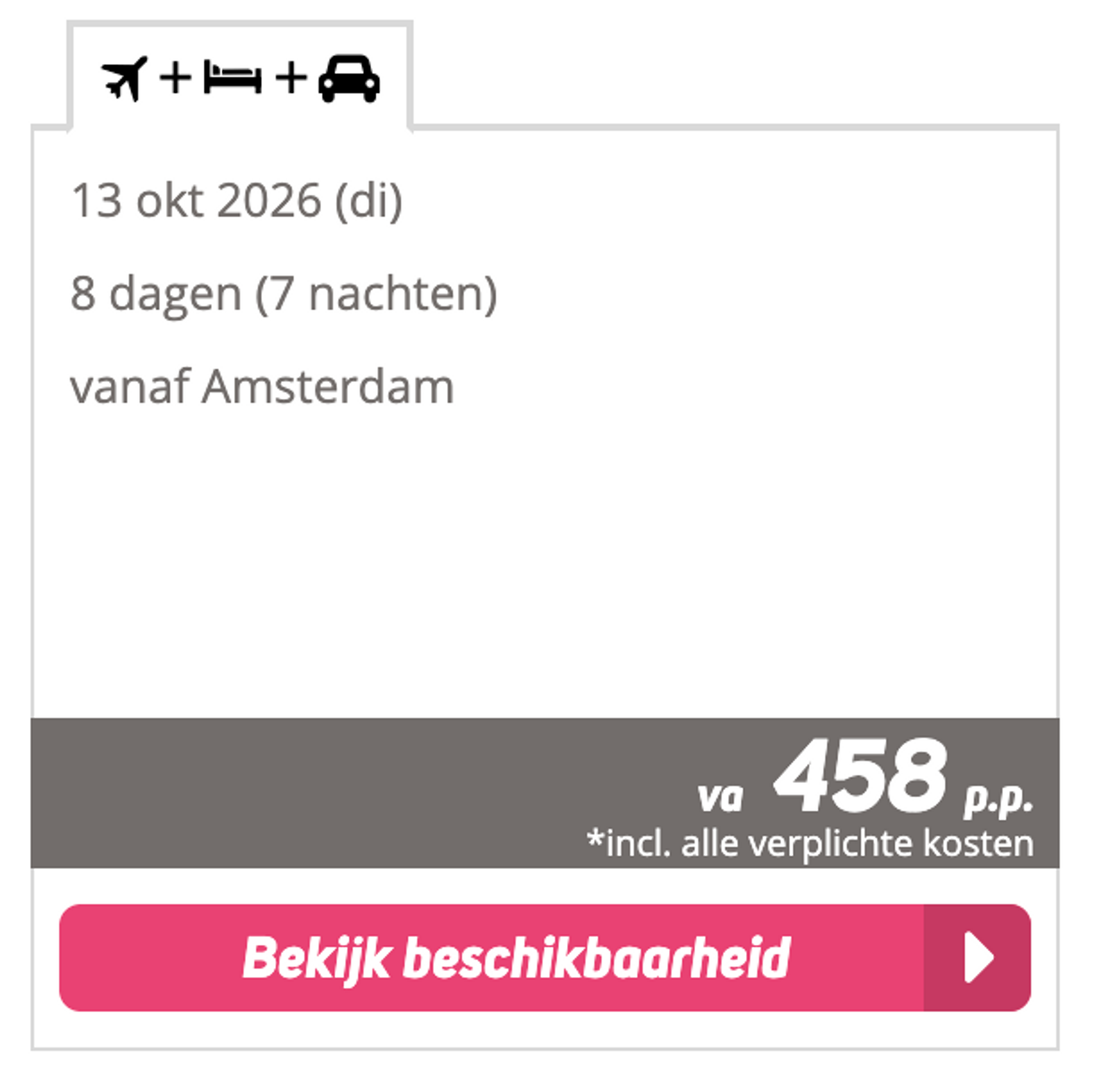 Boekingsvoorbeeld
