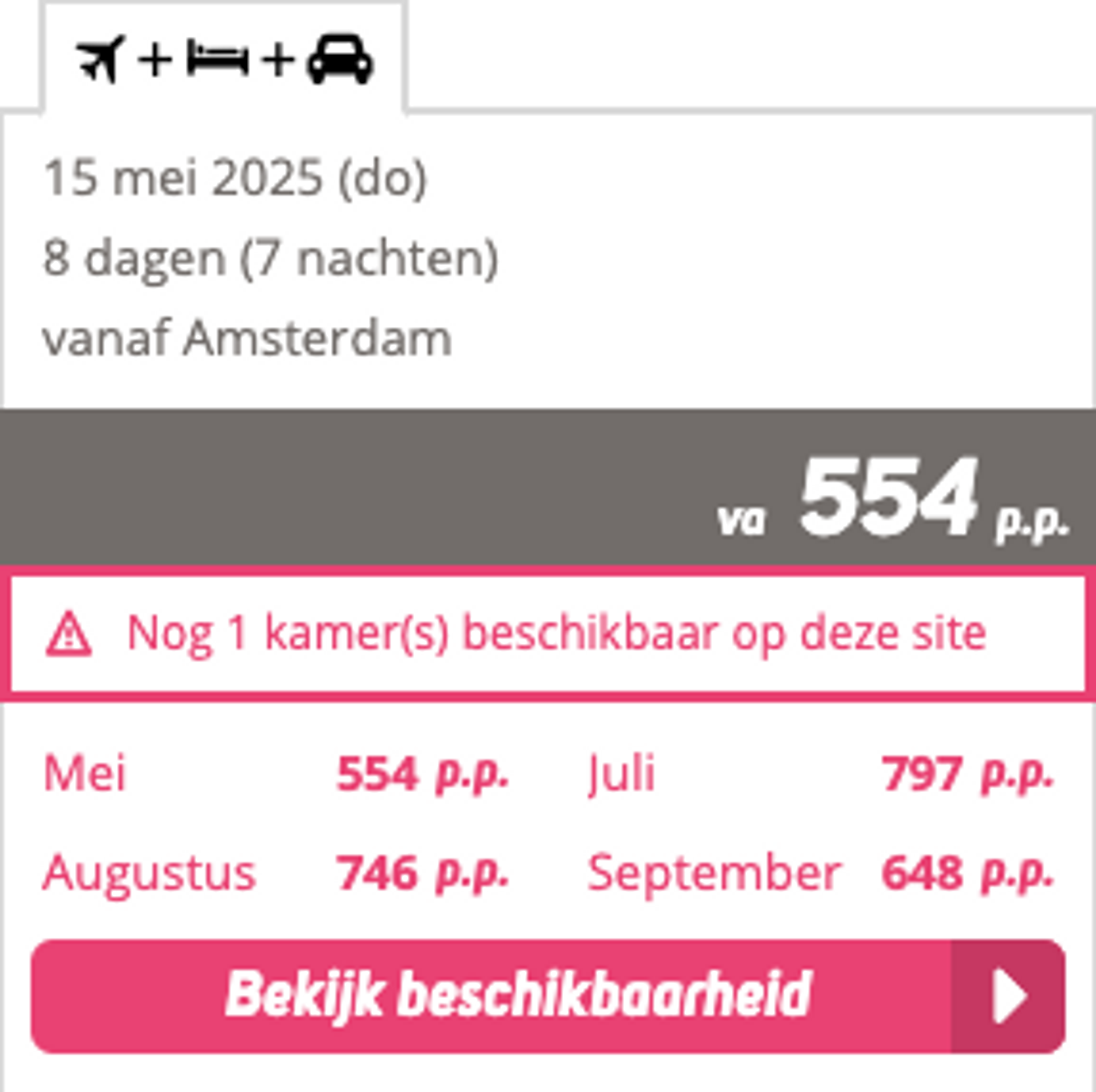 Boekingsvoorbeeld