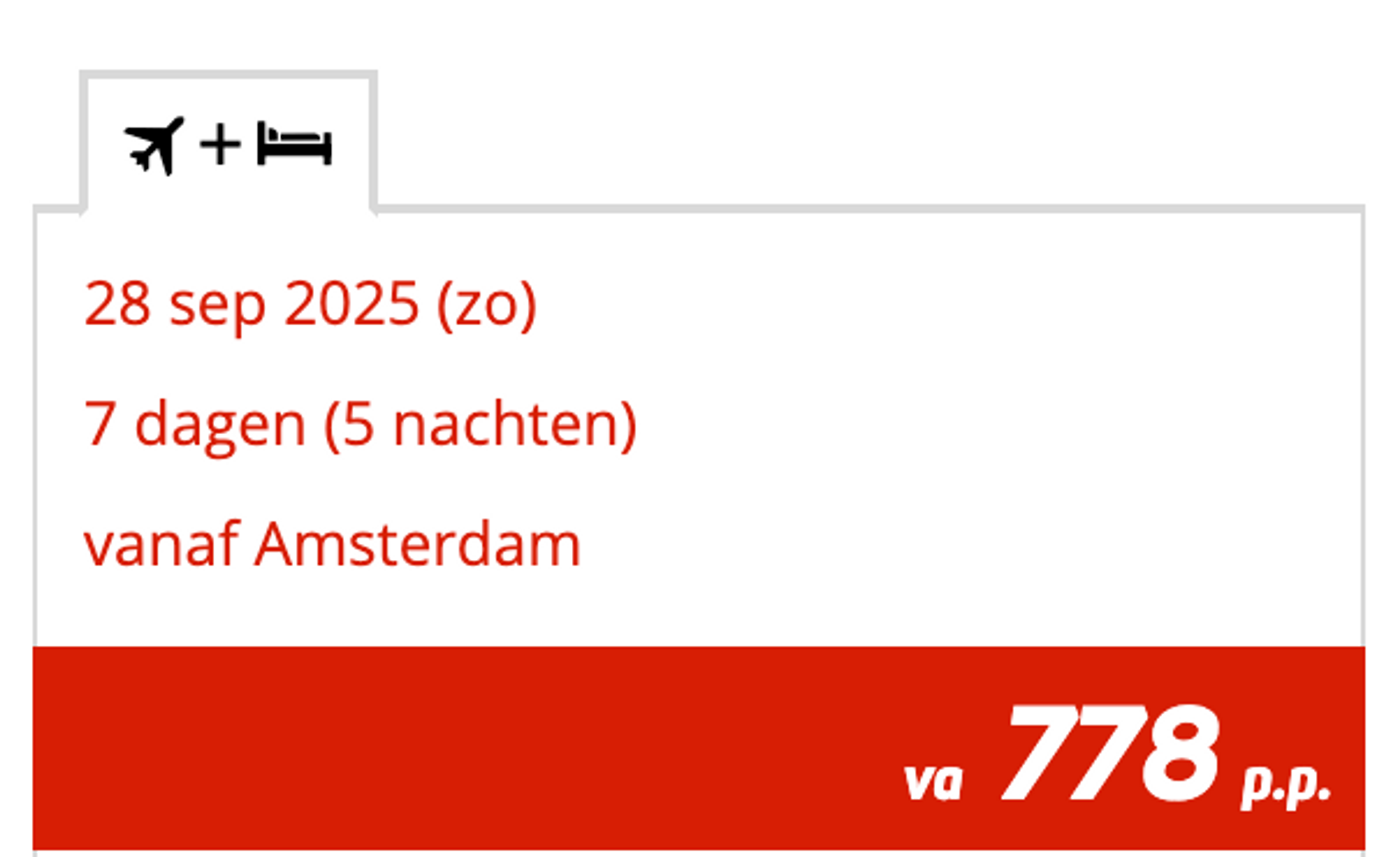 Boekingsvoorbeeld