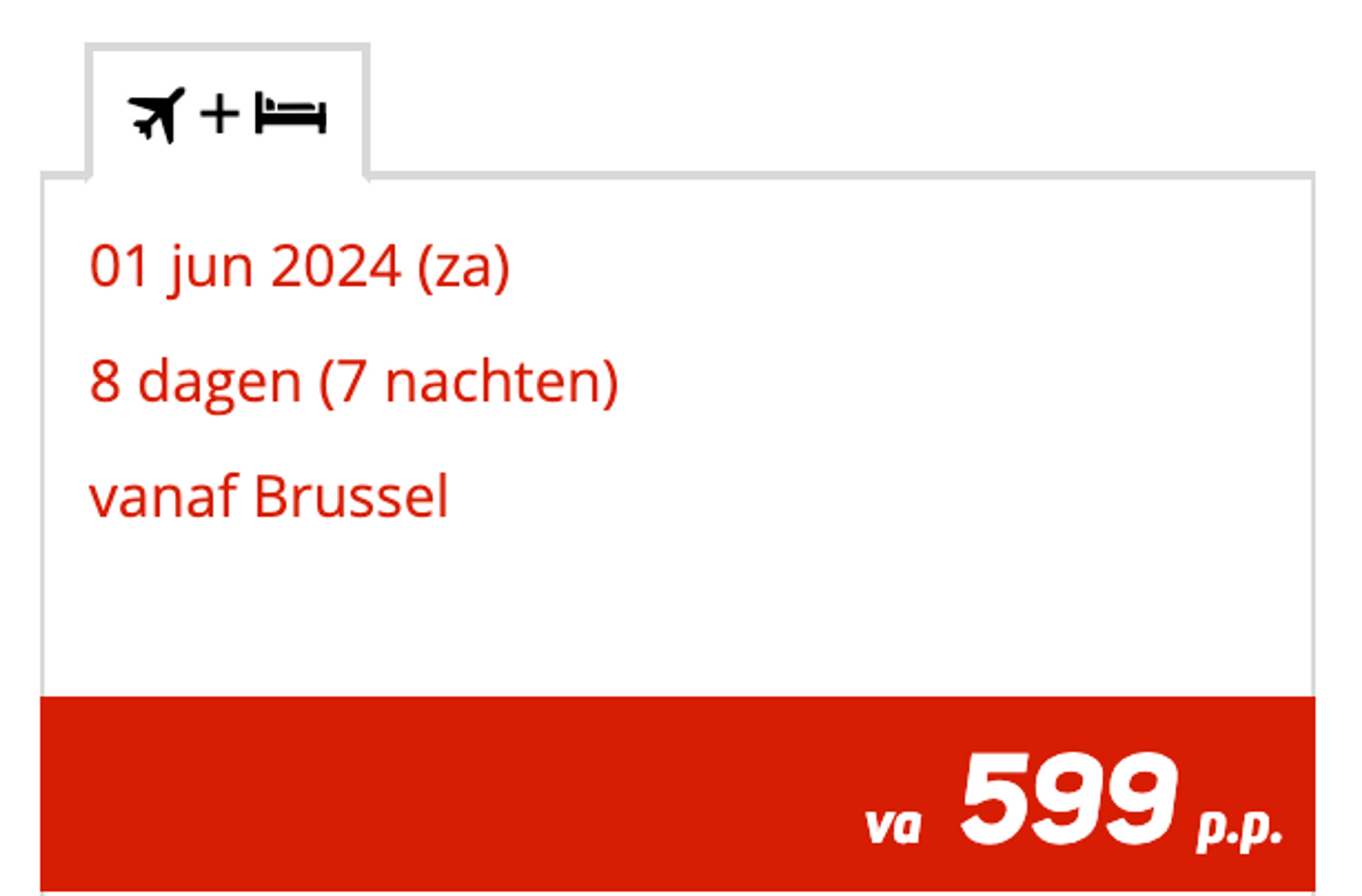 Boekingsvoorbeeld