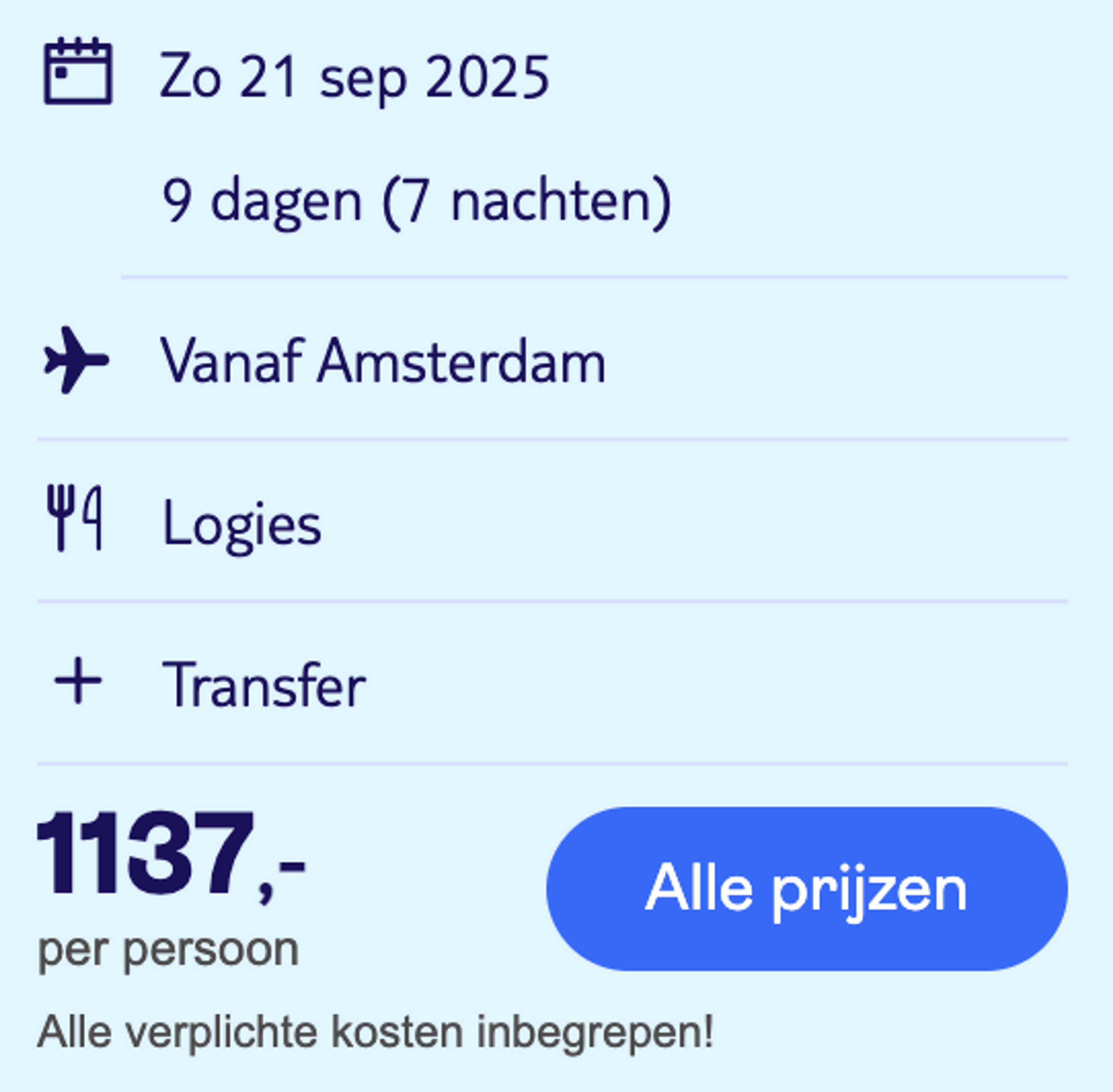 Boekingsvoorbeeld