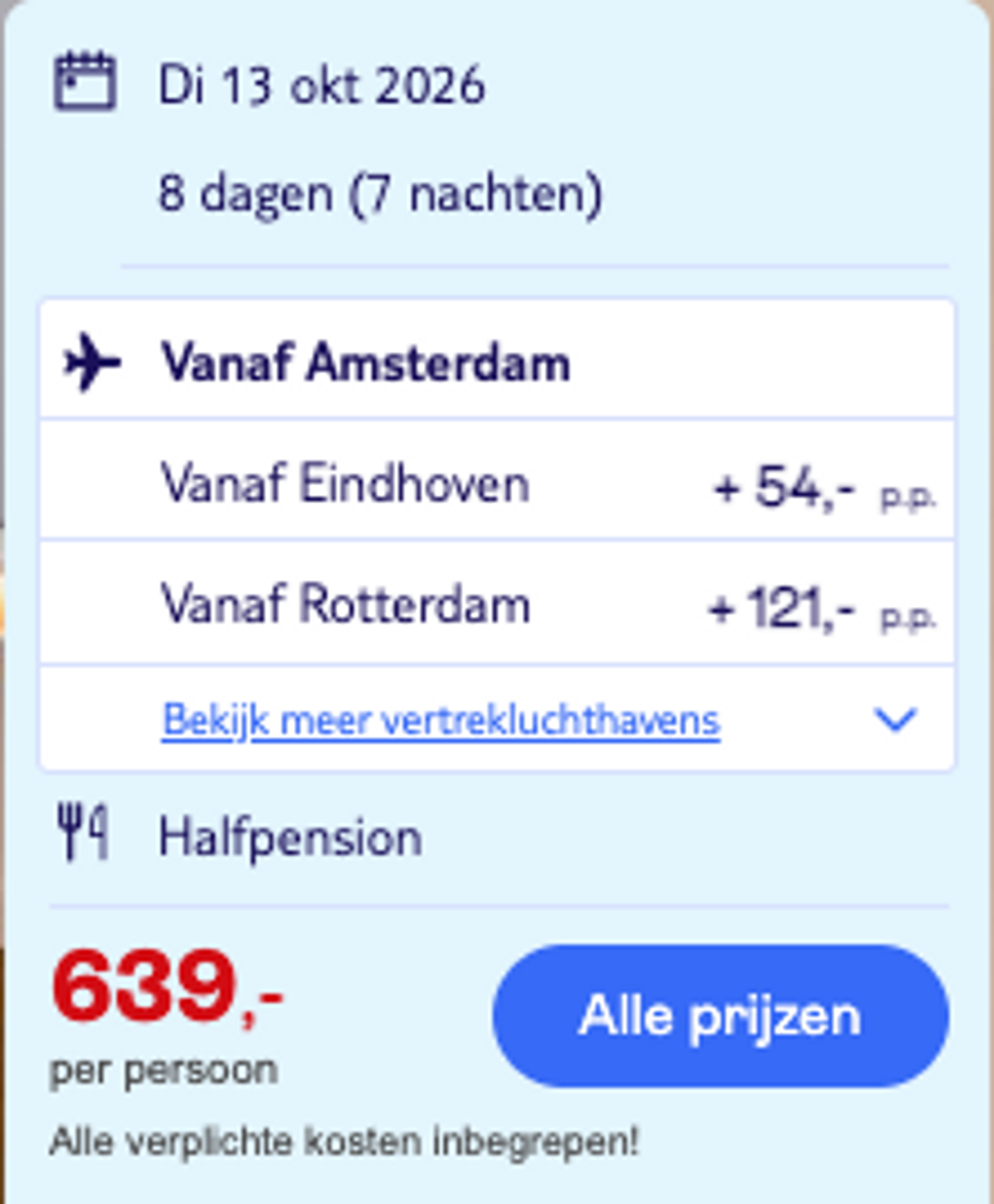 Boekingsvoorbeeld