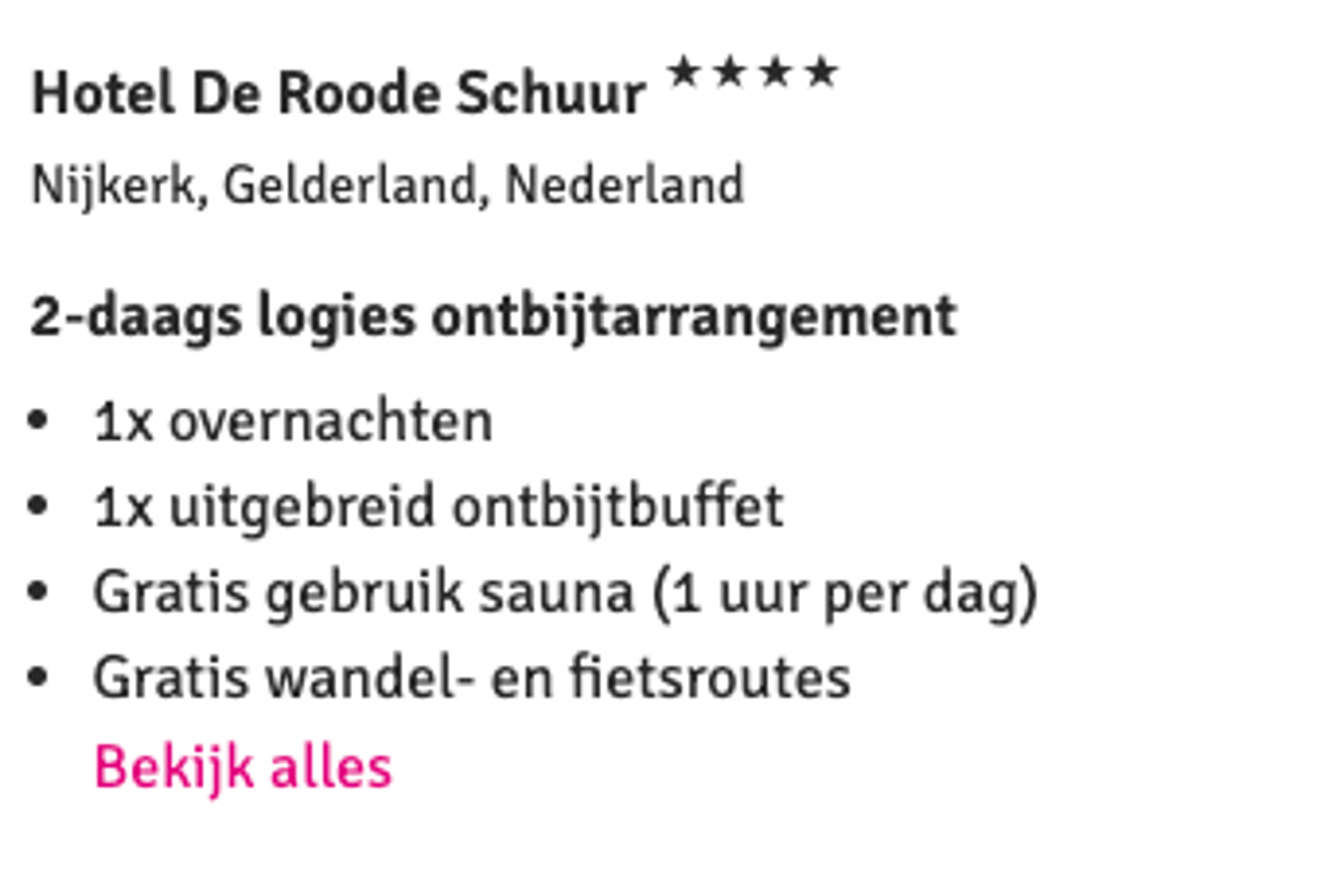 Boekingsvoorbeeld