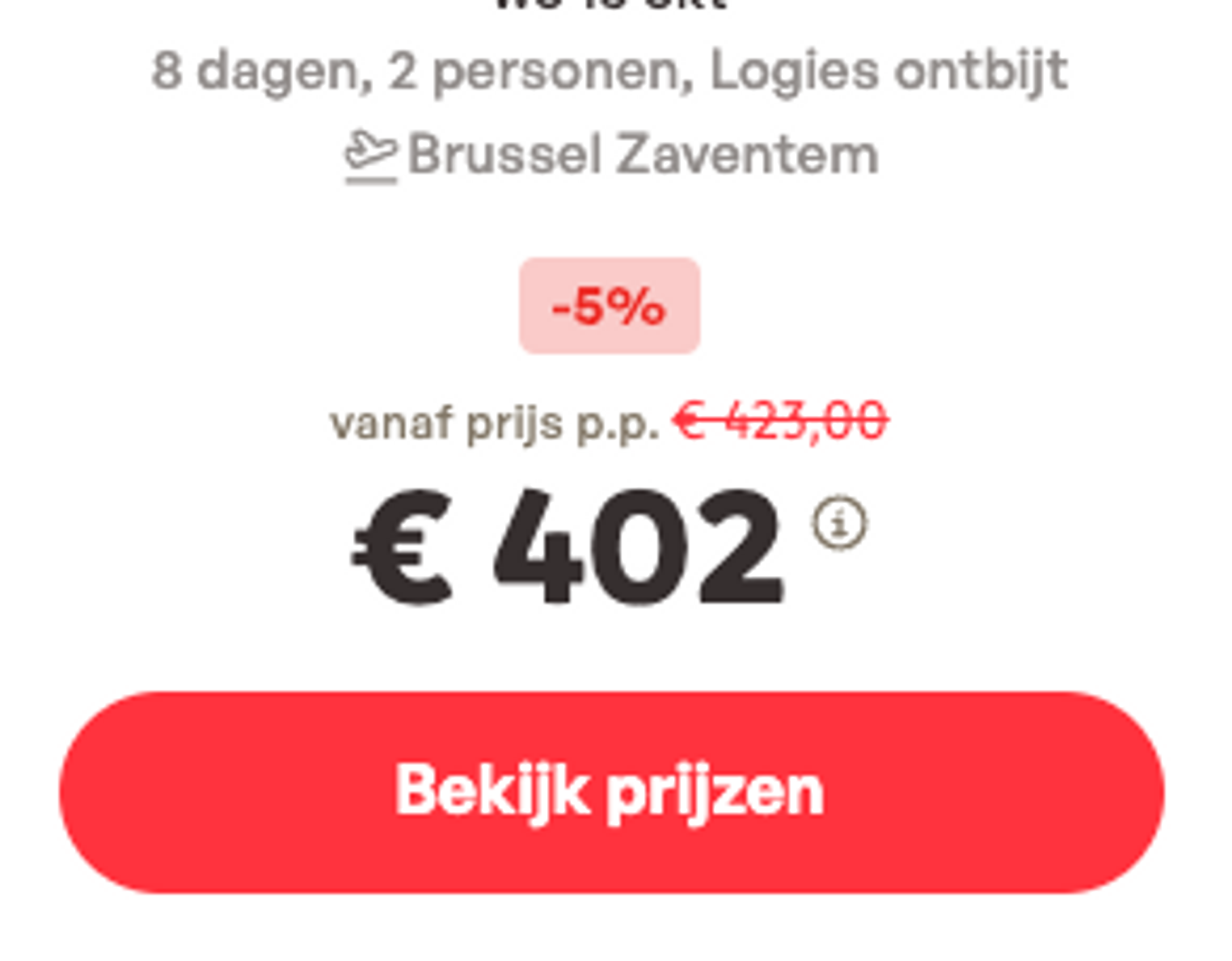 Boekingsvoorbeeld
