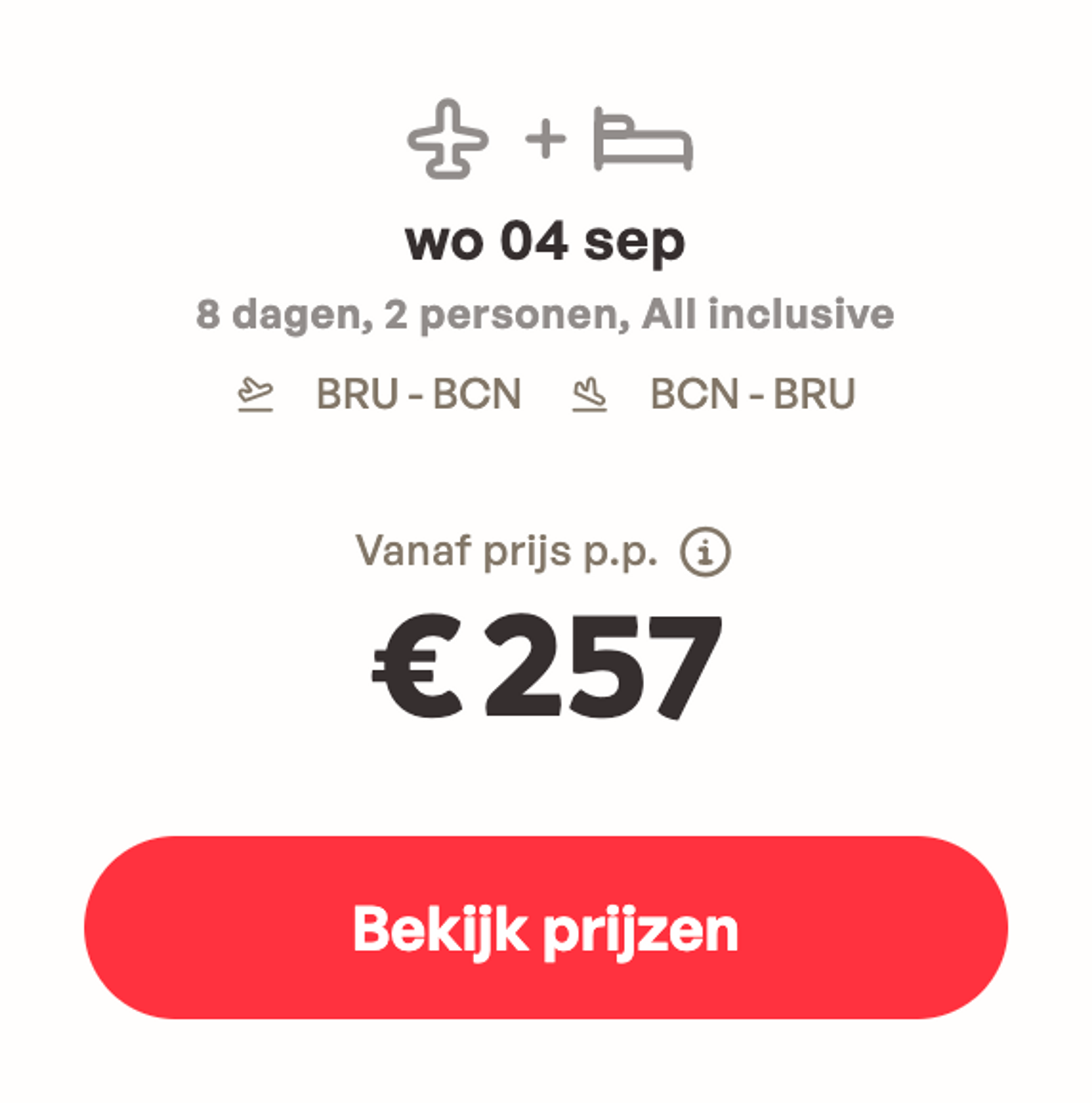 Boekingsvoorbeeld