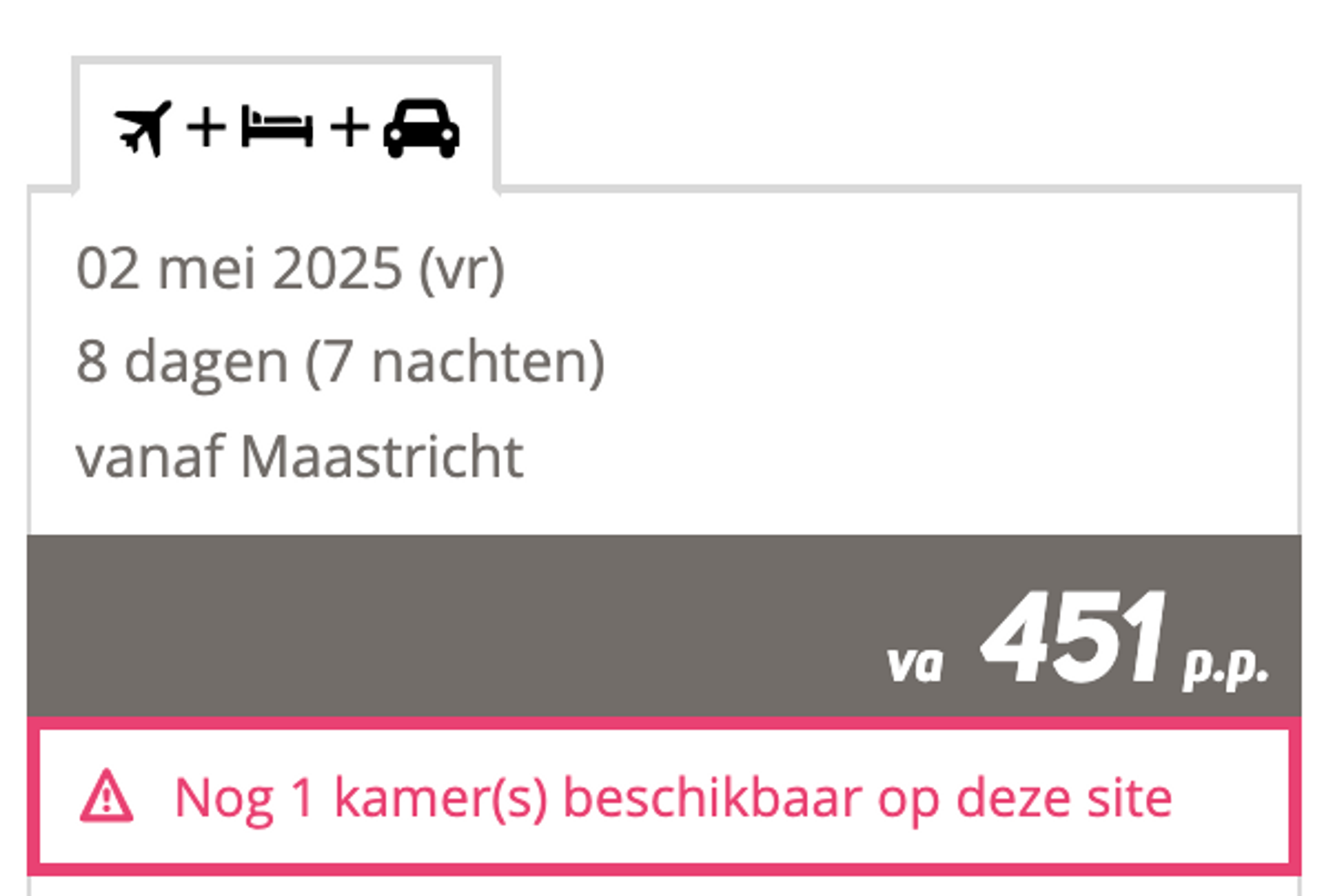Boekingsvoorbeeld