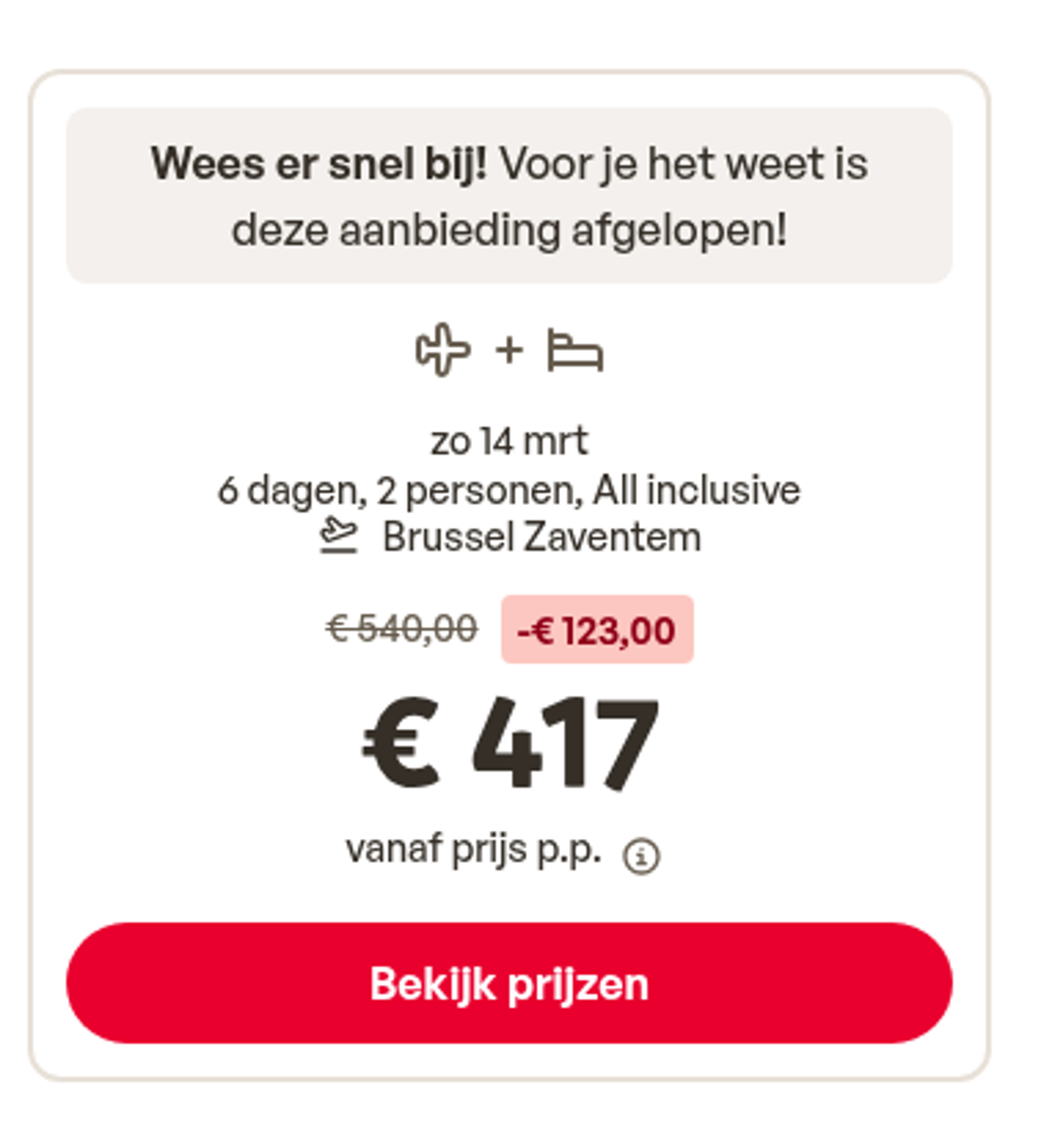 Boekingsvoorbeeld