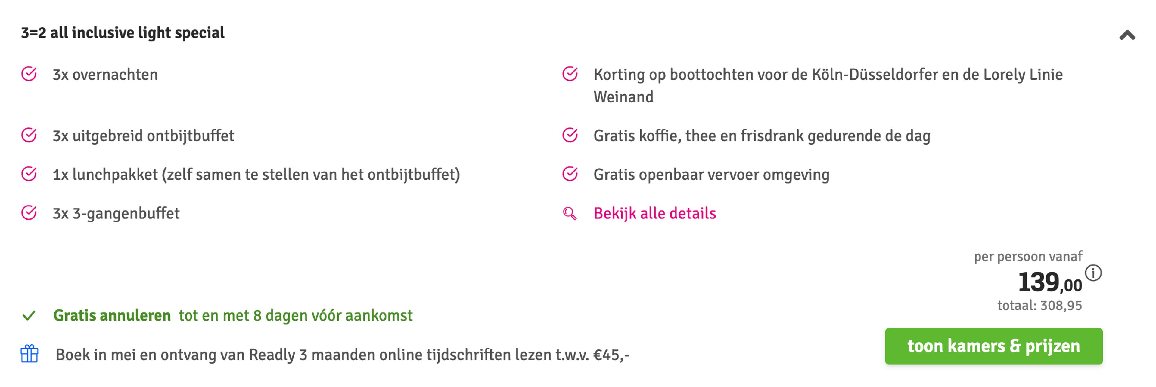 Boekingsvoorbeeld