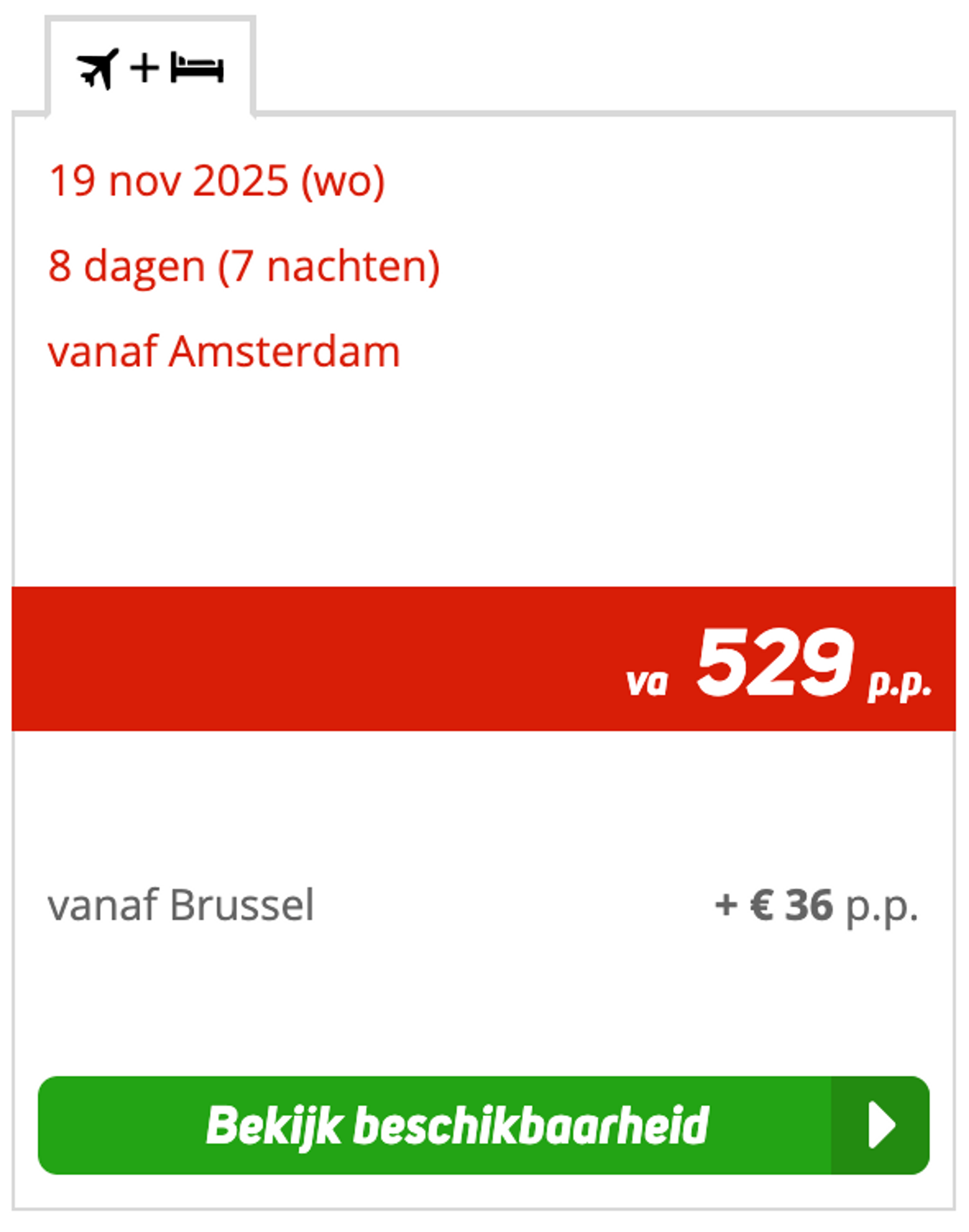 Boekingsvoorbeeld