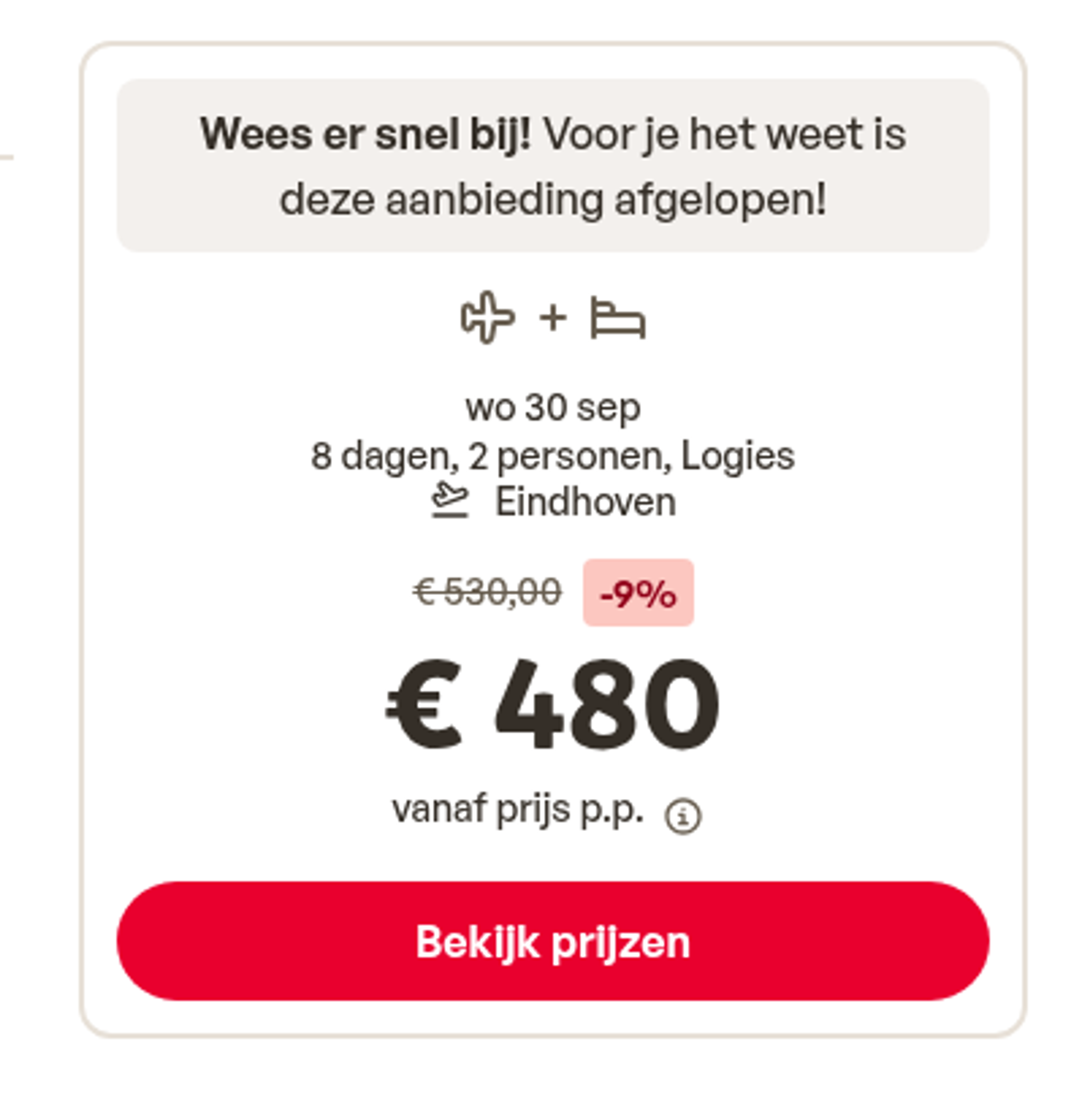 Boekingsvoorbeeld