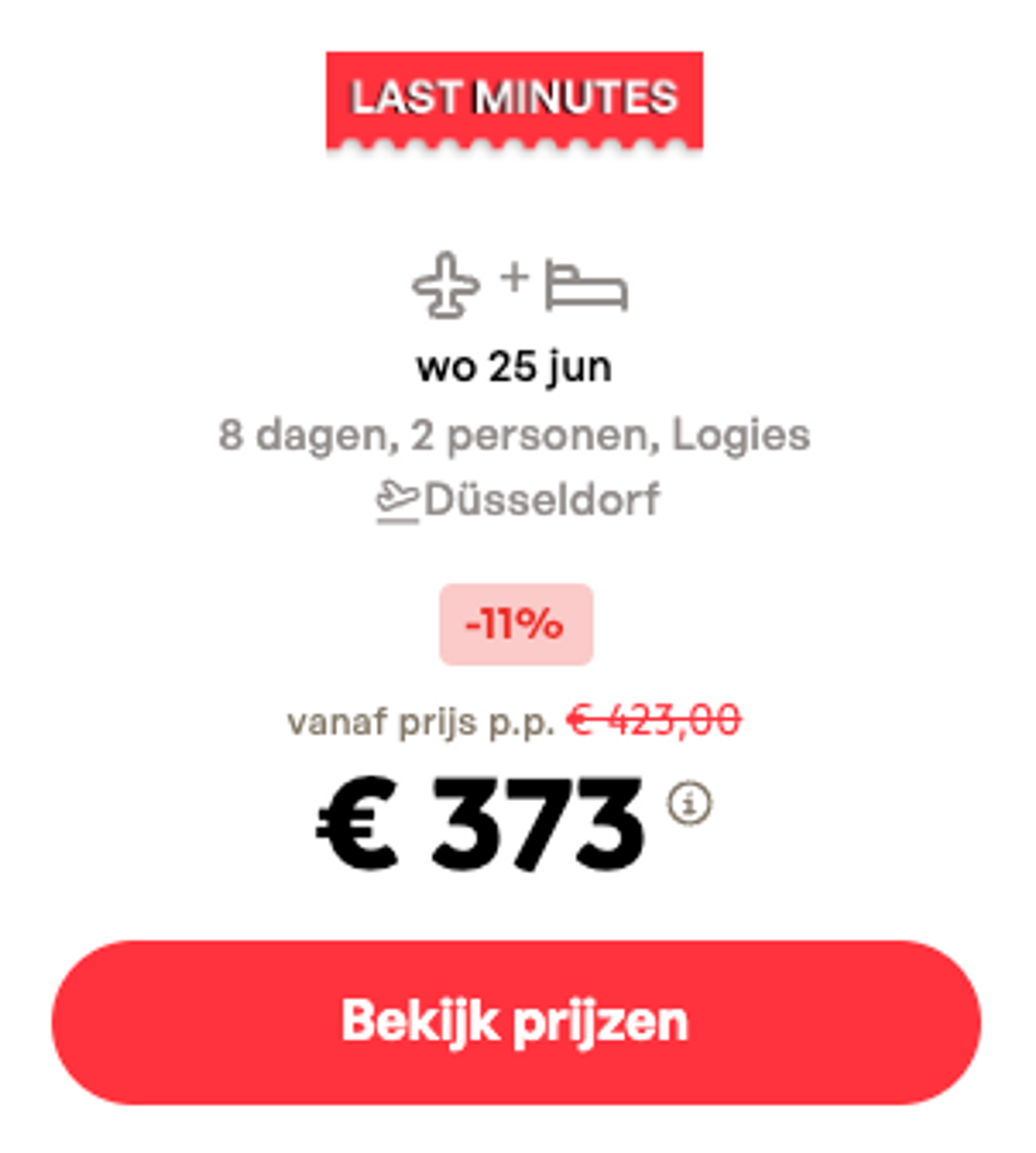 Boekingsvoorbeeld