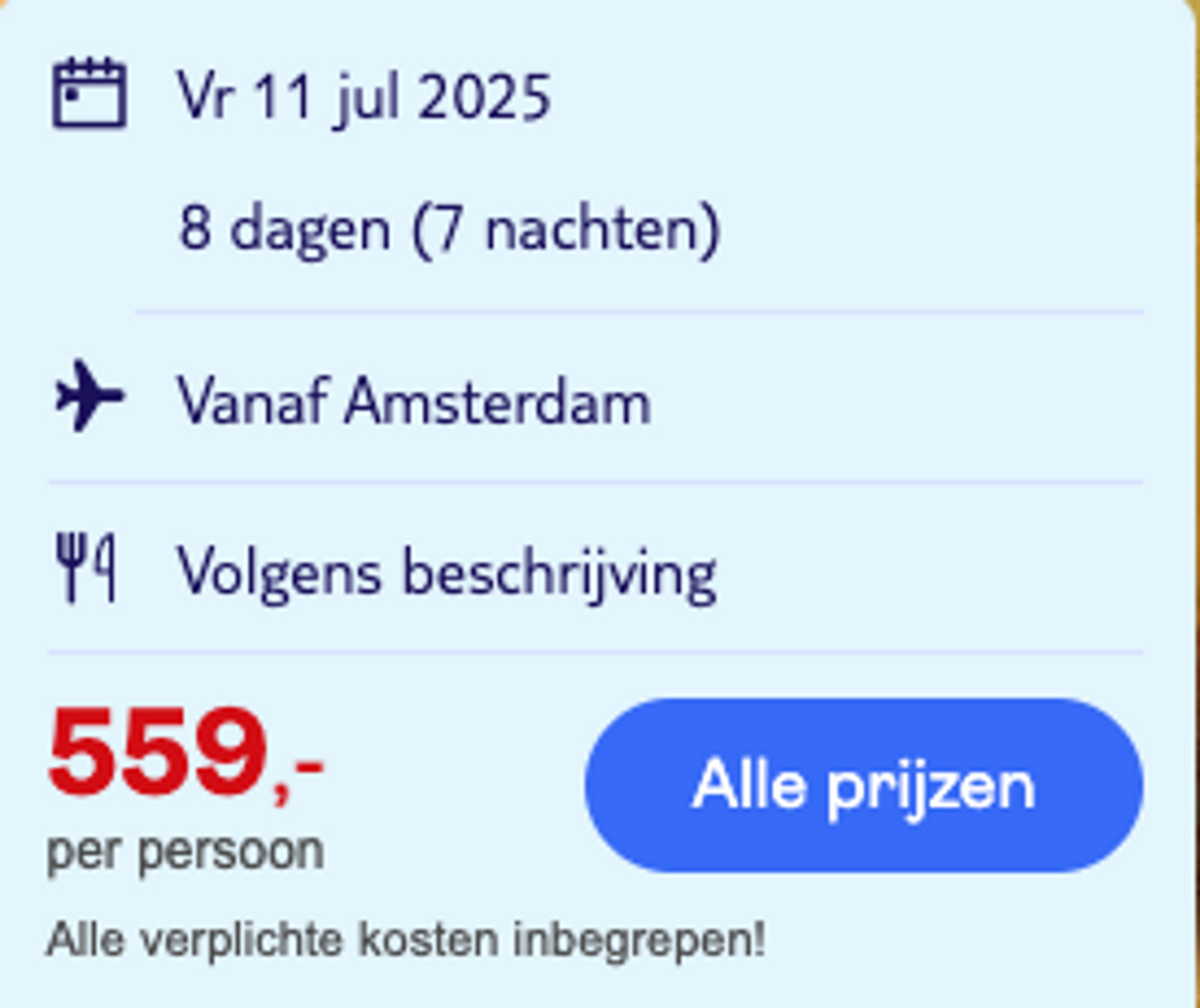 Boekingsvoorbeeld