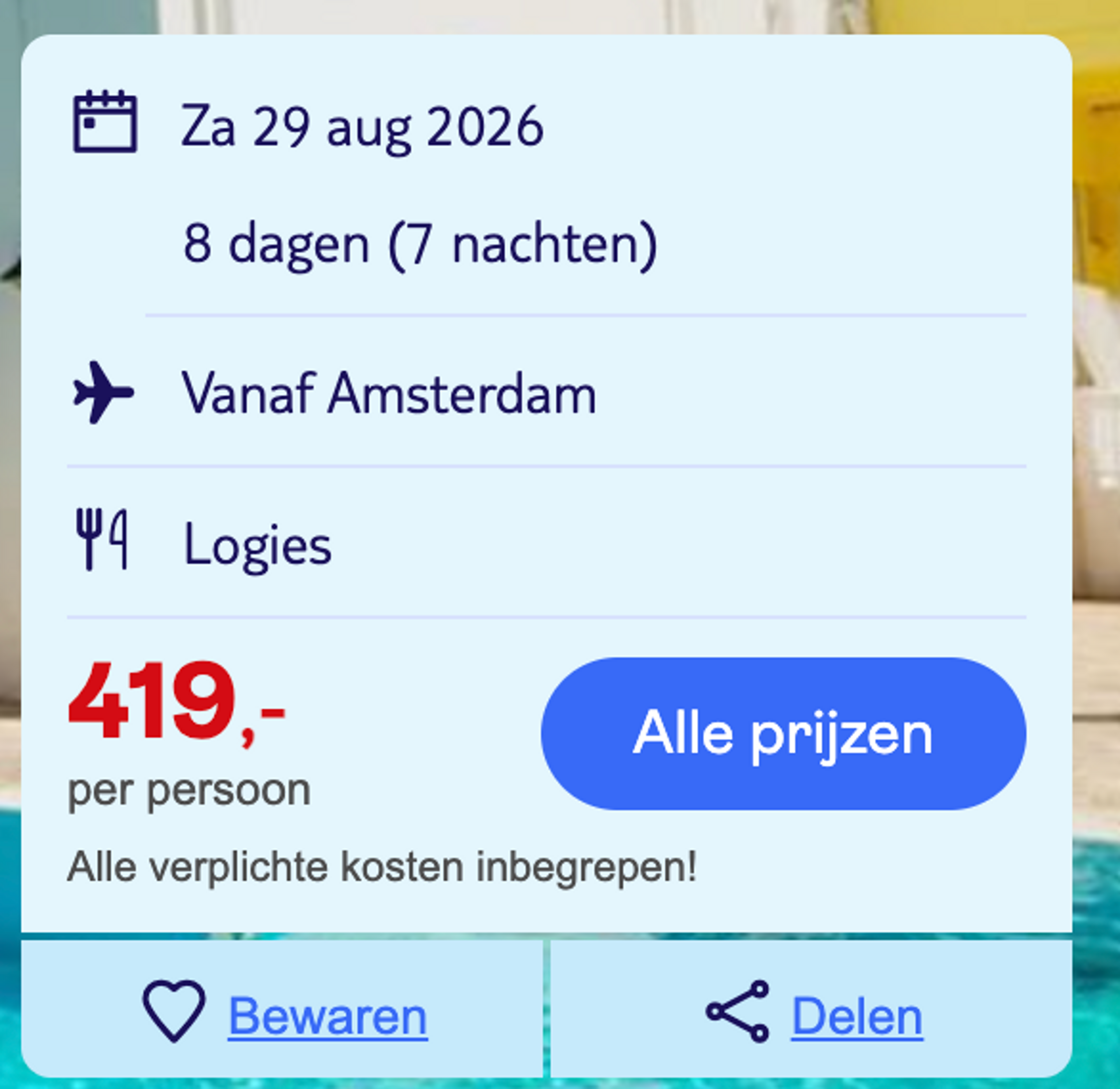 Boekingsvoorbeeld