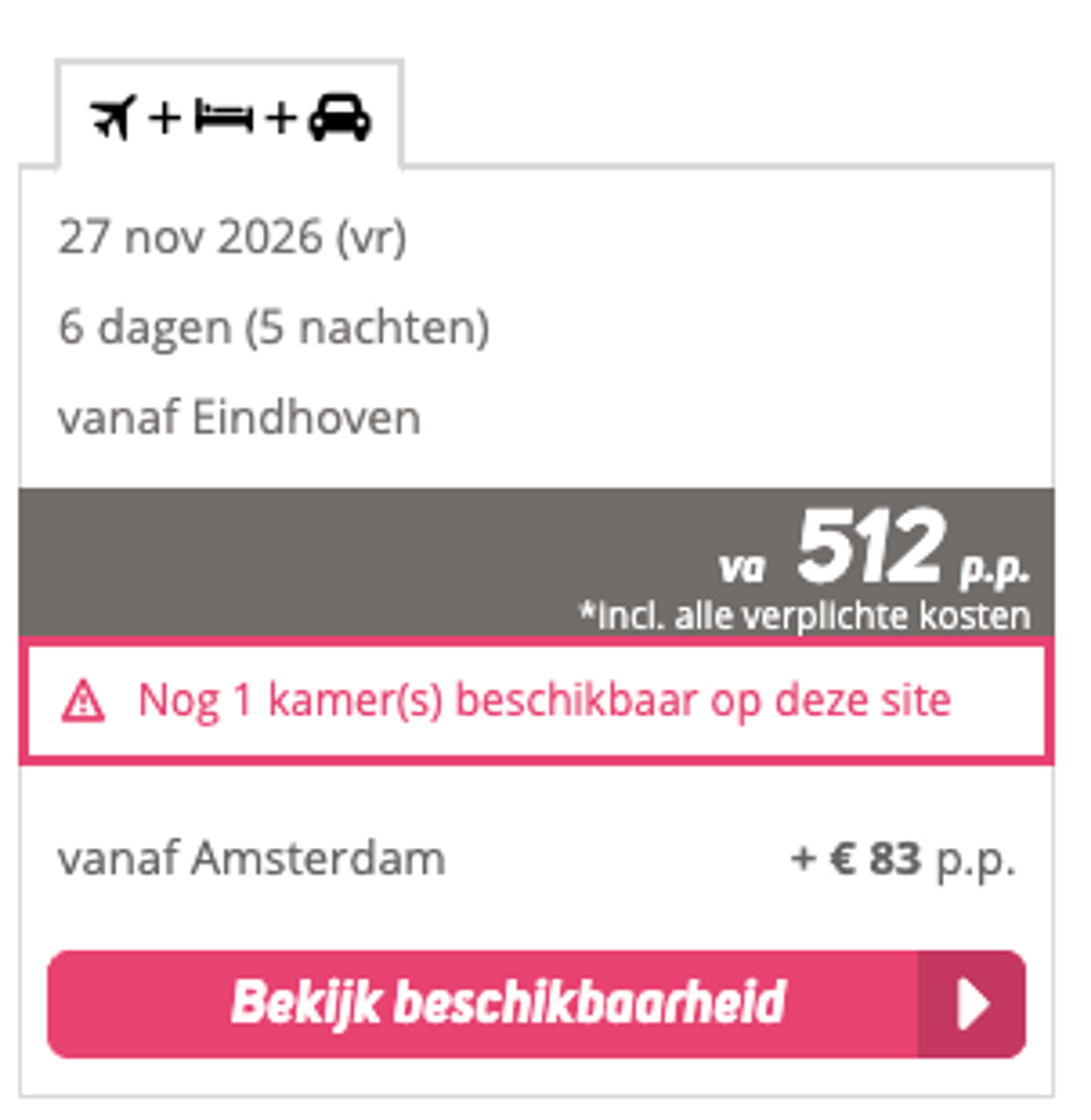 Boekingsvoorbeeld
