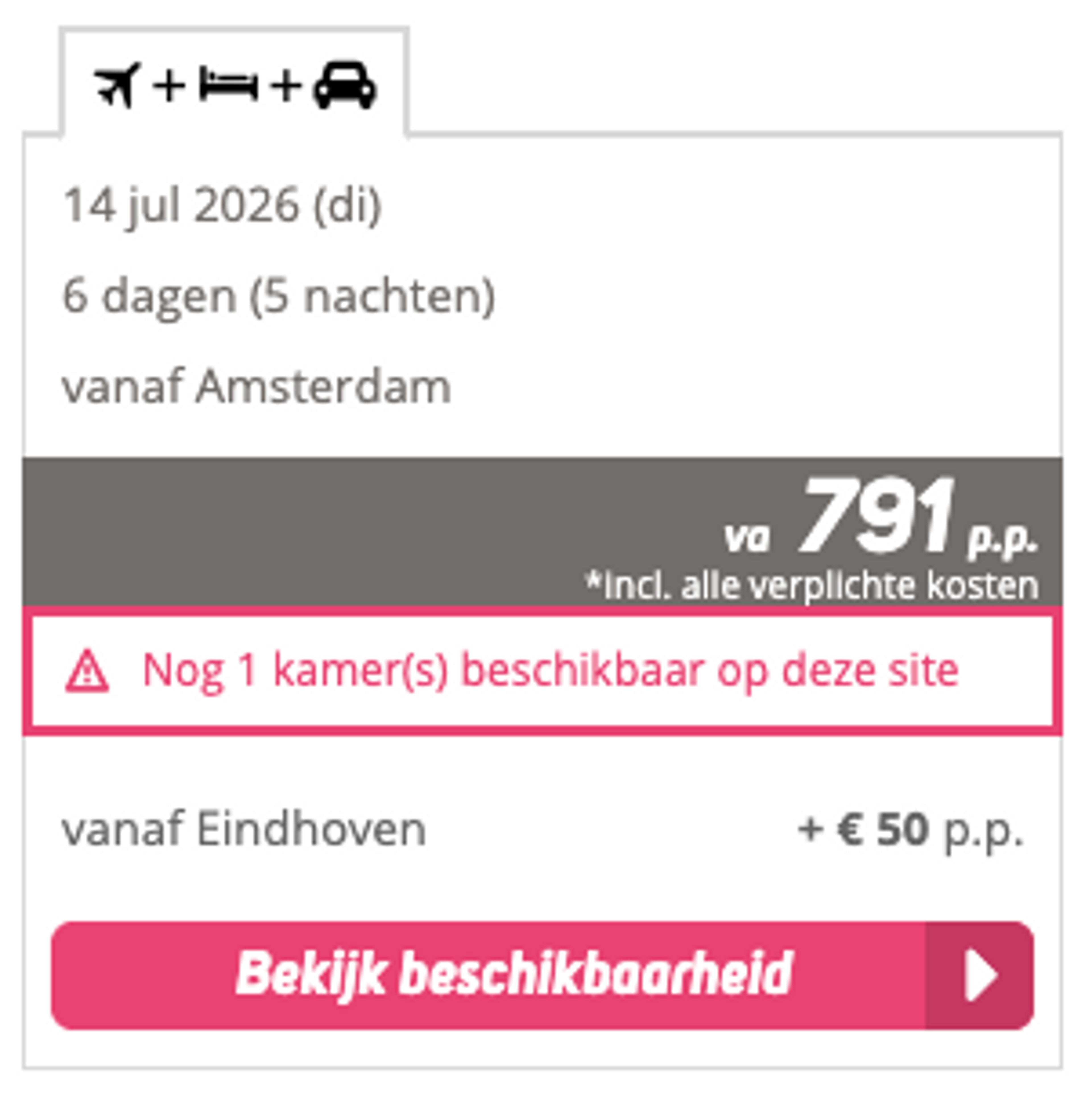 Boekingsvoorbeeld