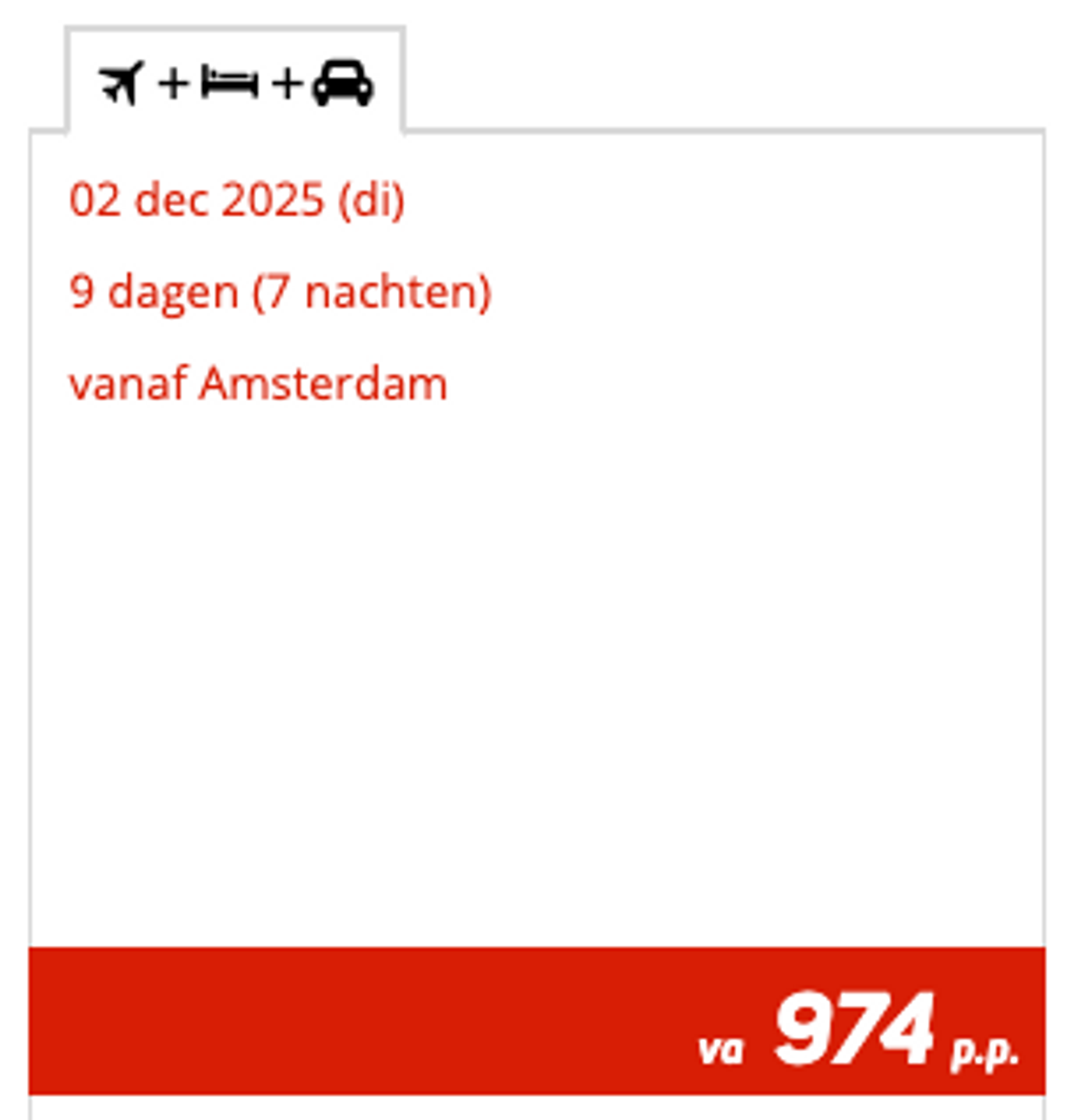Boekingsvoorbeeld