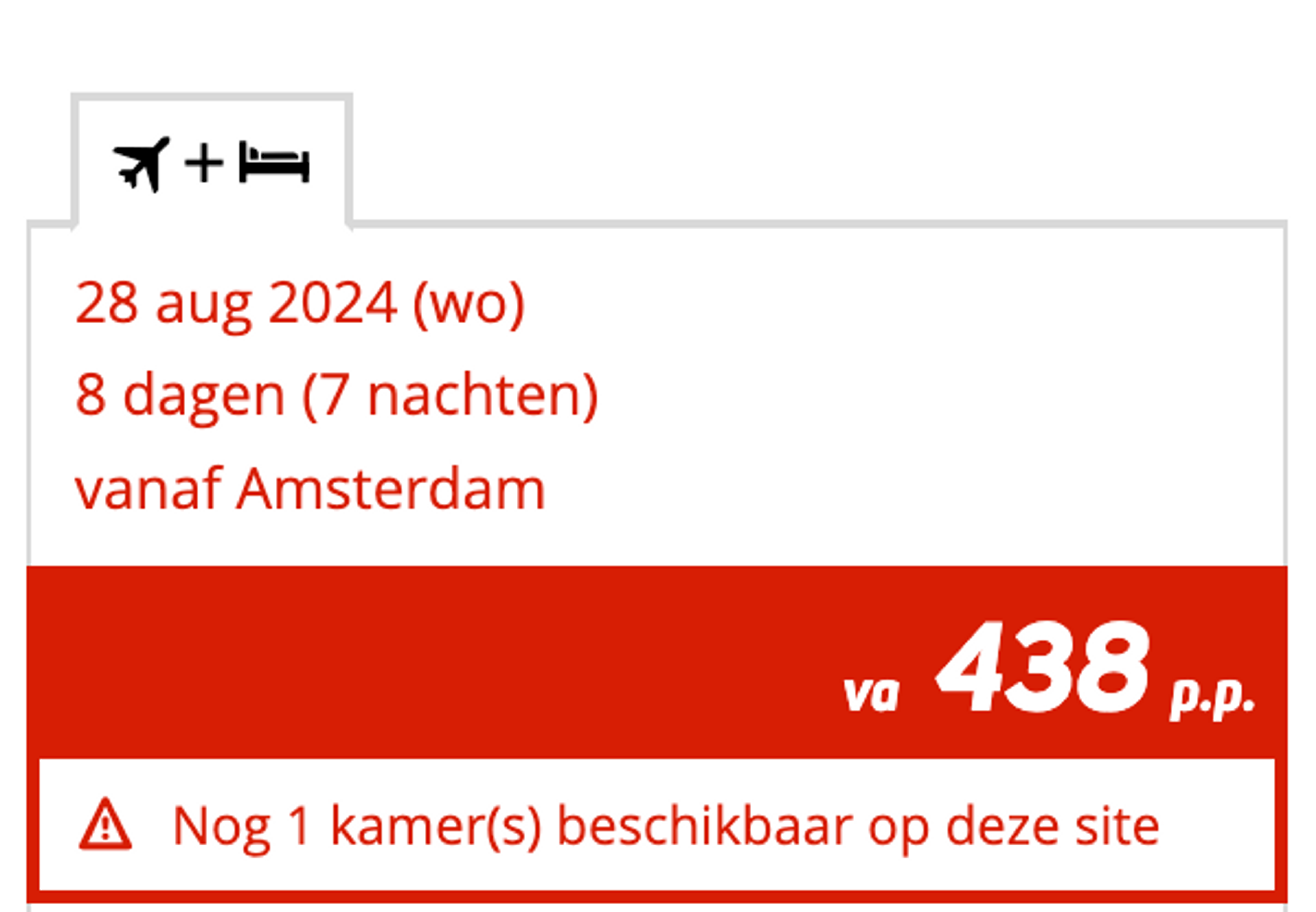 Boekingsvoorbeeld