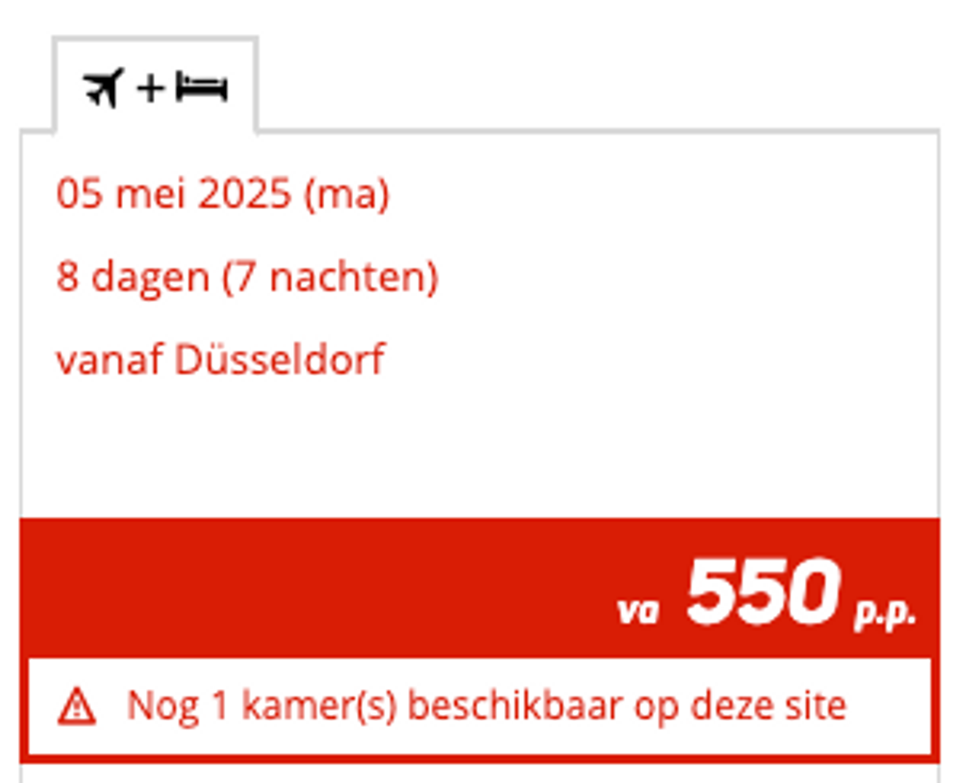 Boekingsvoorbeeld