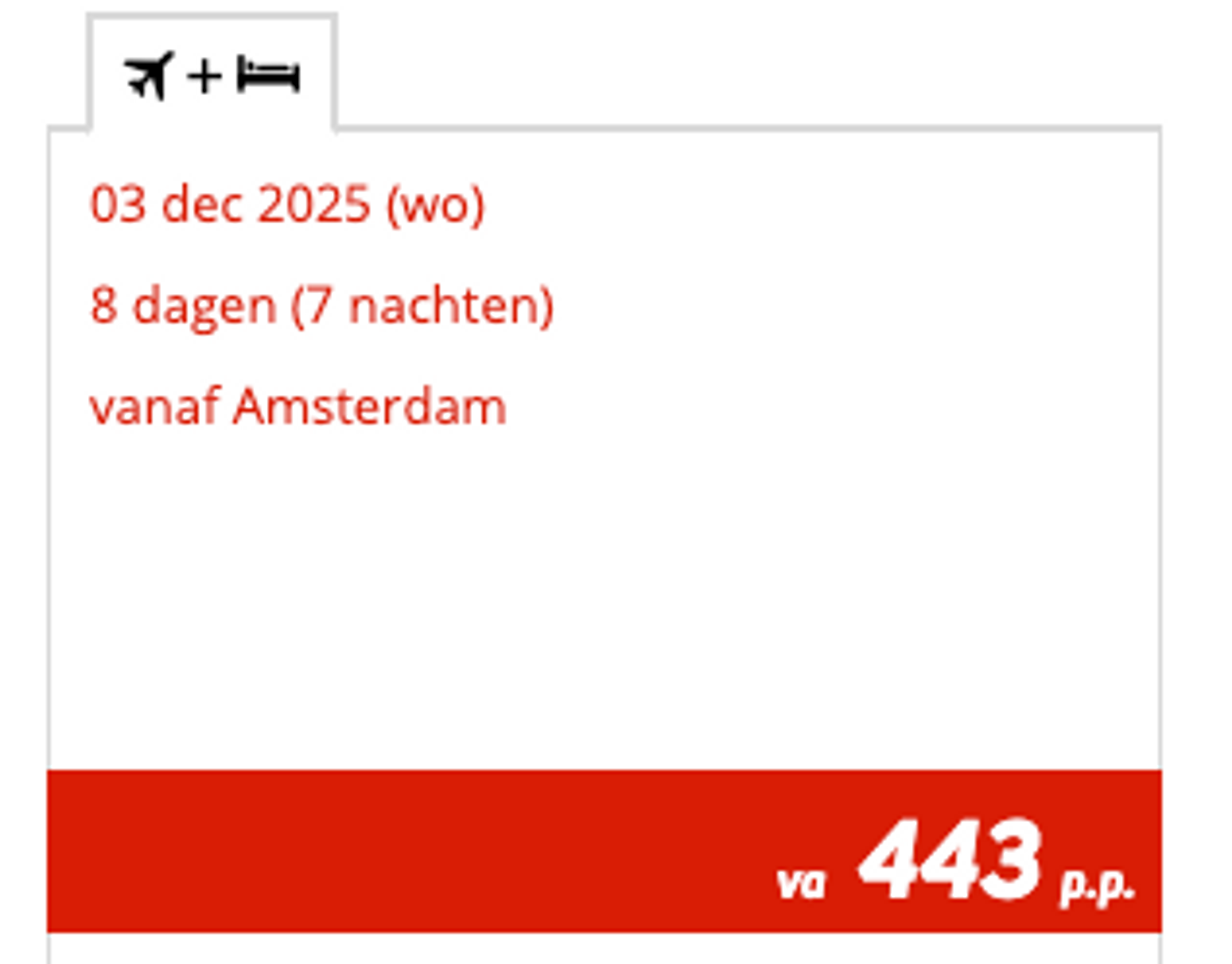 Boekingsvoorbeeld