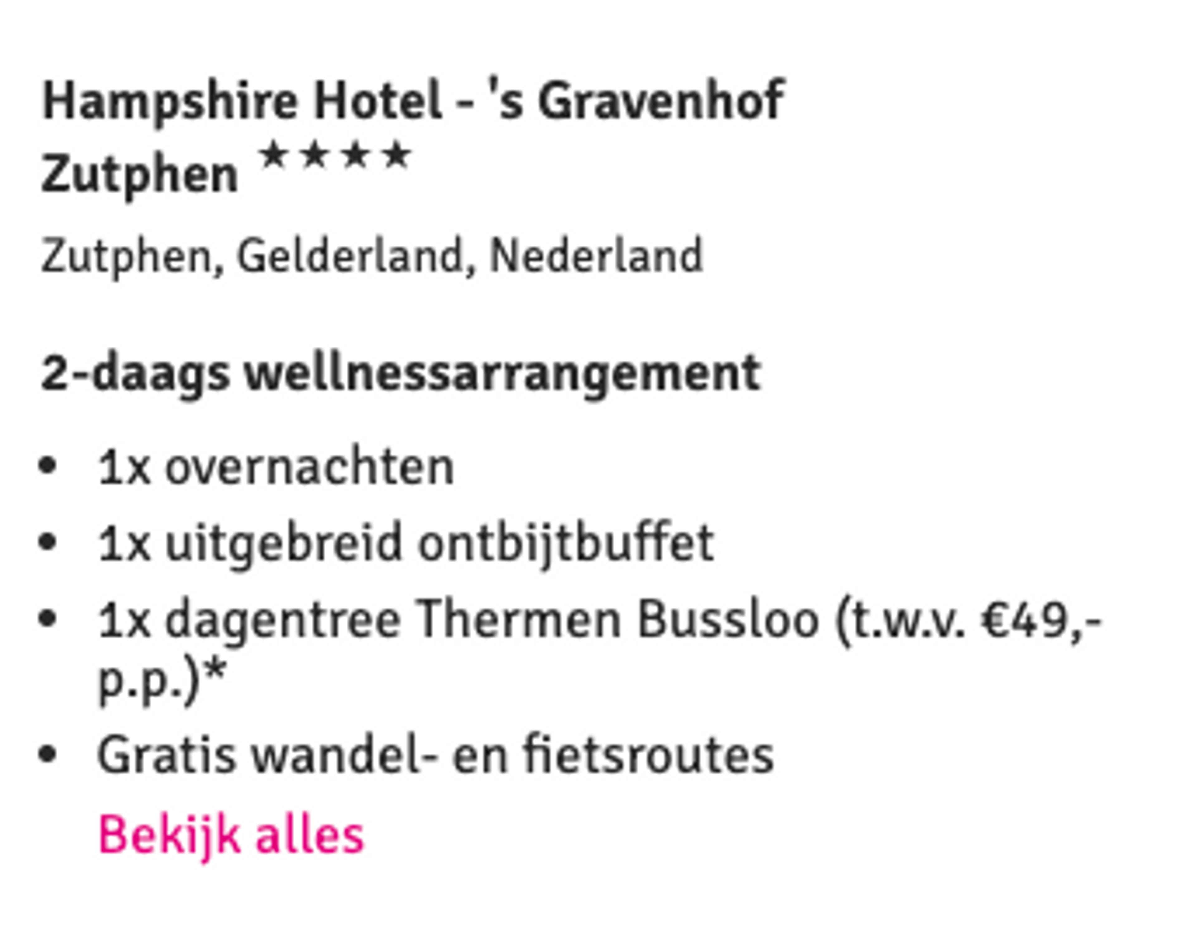Boekingsvoorbeeld