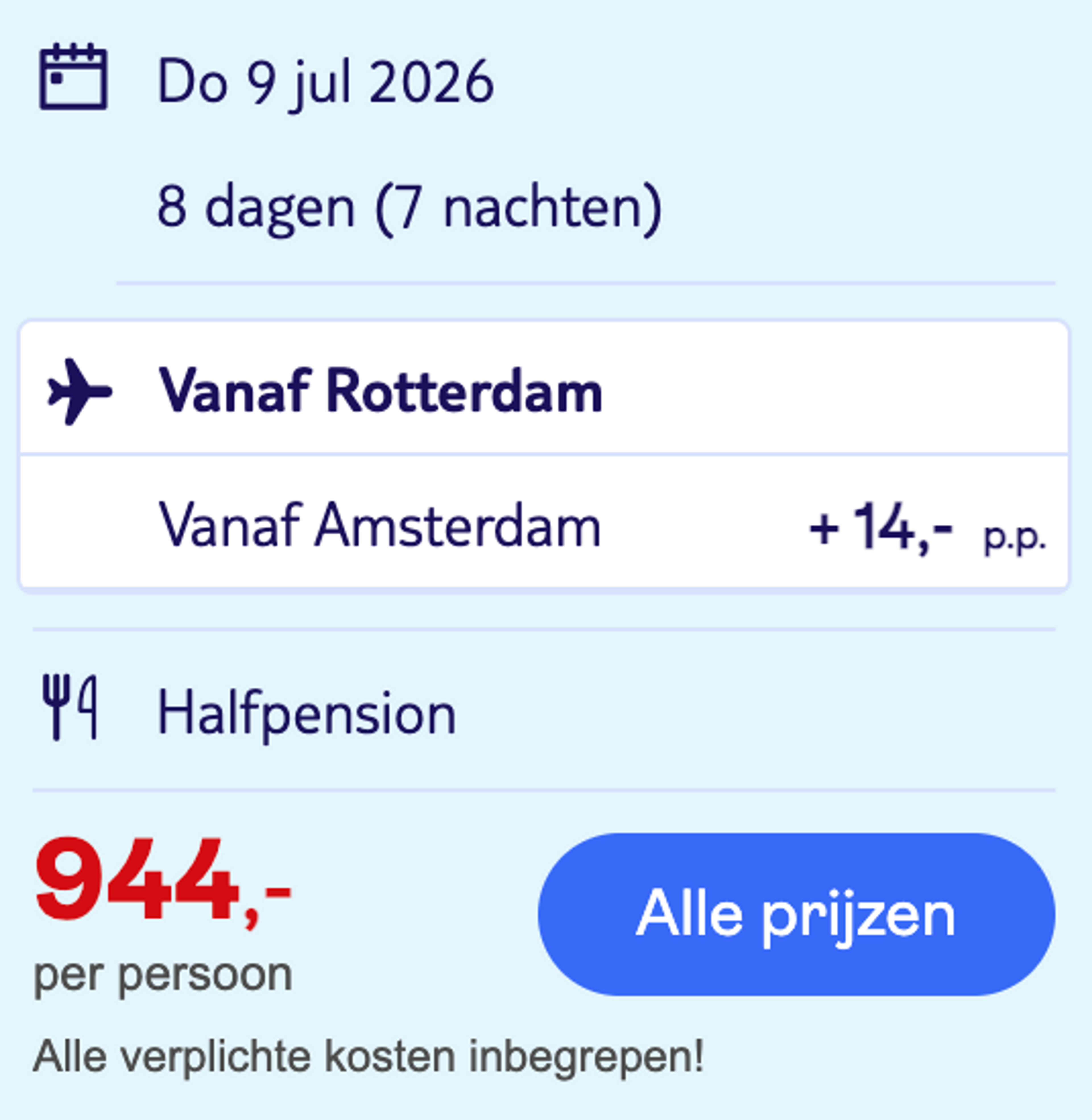 Boekingsvoorbeeld